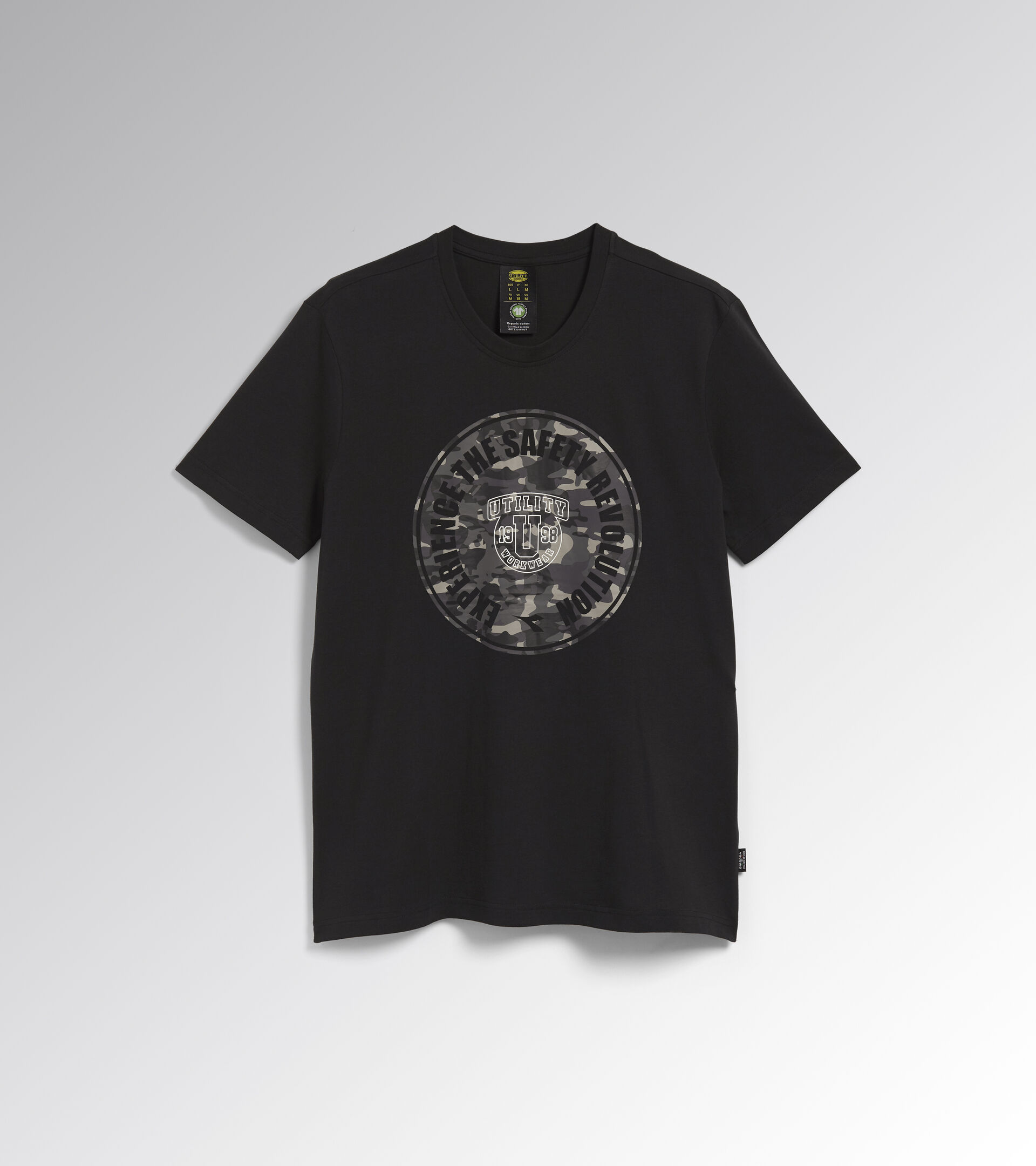 T-SHIRT GRAPHIC ORGANIC, BLACK, hi-res