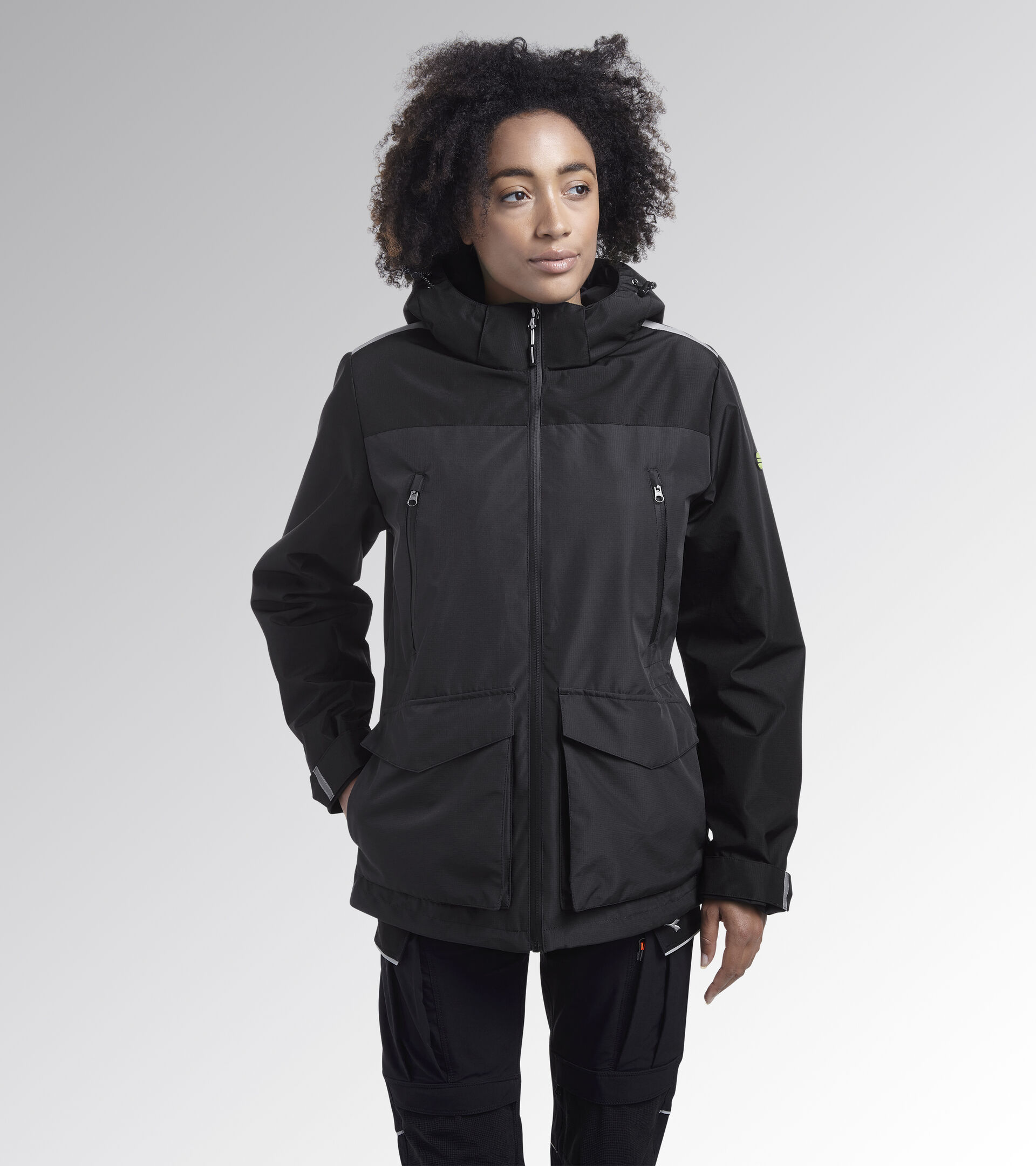 PADDED JACKET TECH, BLACK COAL, hi-res