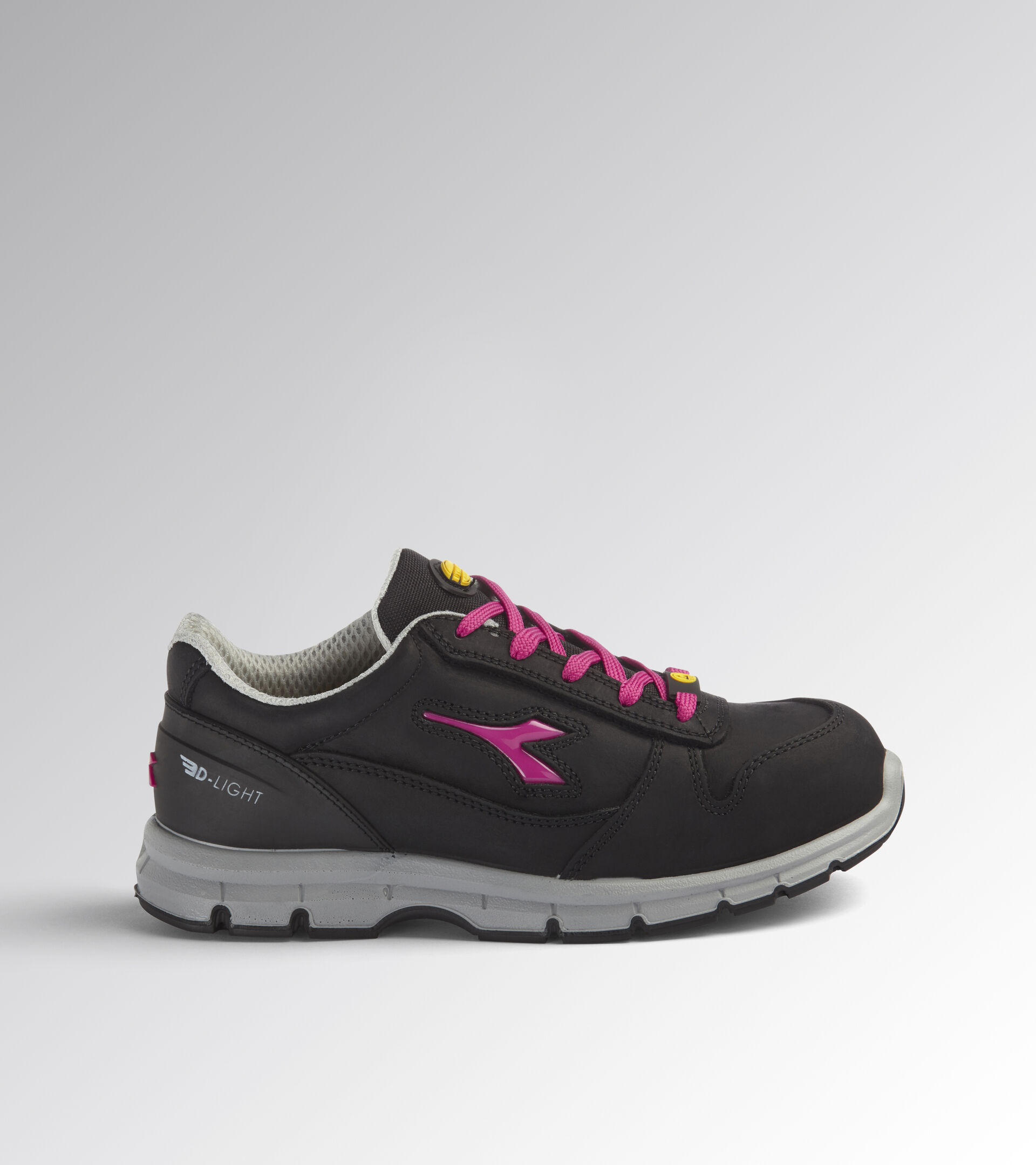 Scarpa antinfortunistica bassa RUN LOW S3 SRC ESD NERO/ROSSO FUCSIA - Utility