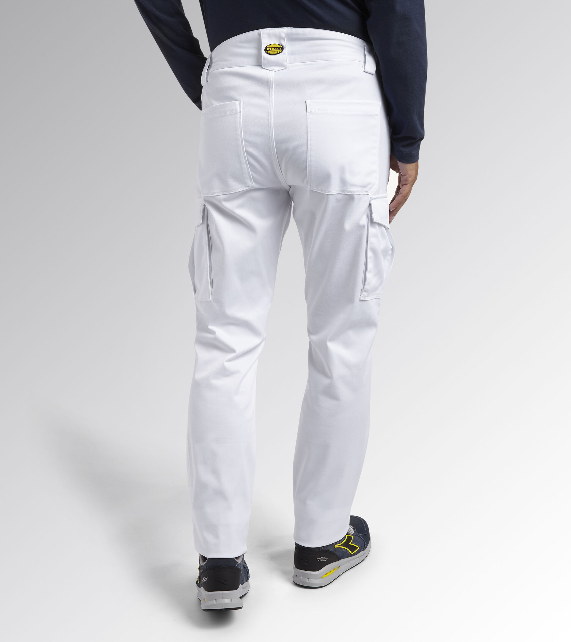 Work trousers PANT STAFF STRETCH CARGO OPTICAL WHITE - Utility