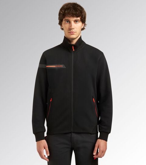 Full-Zip-Sweatshirt SWEATSHIRT STRETCH 2.0 SCHWARZ - Utility