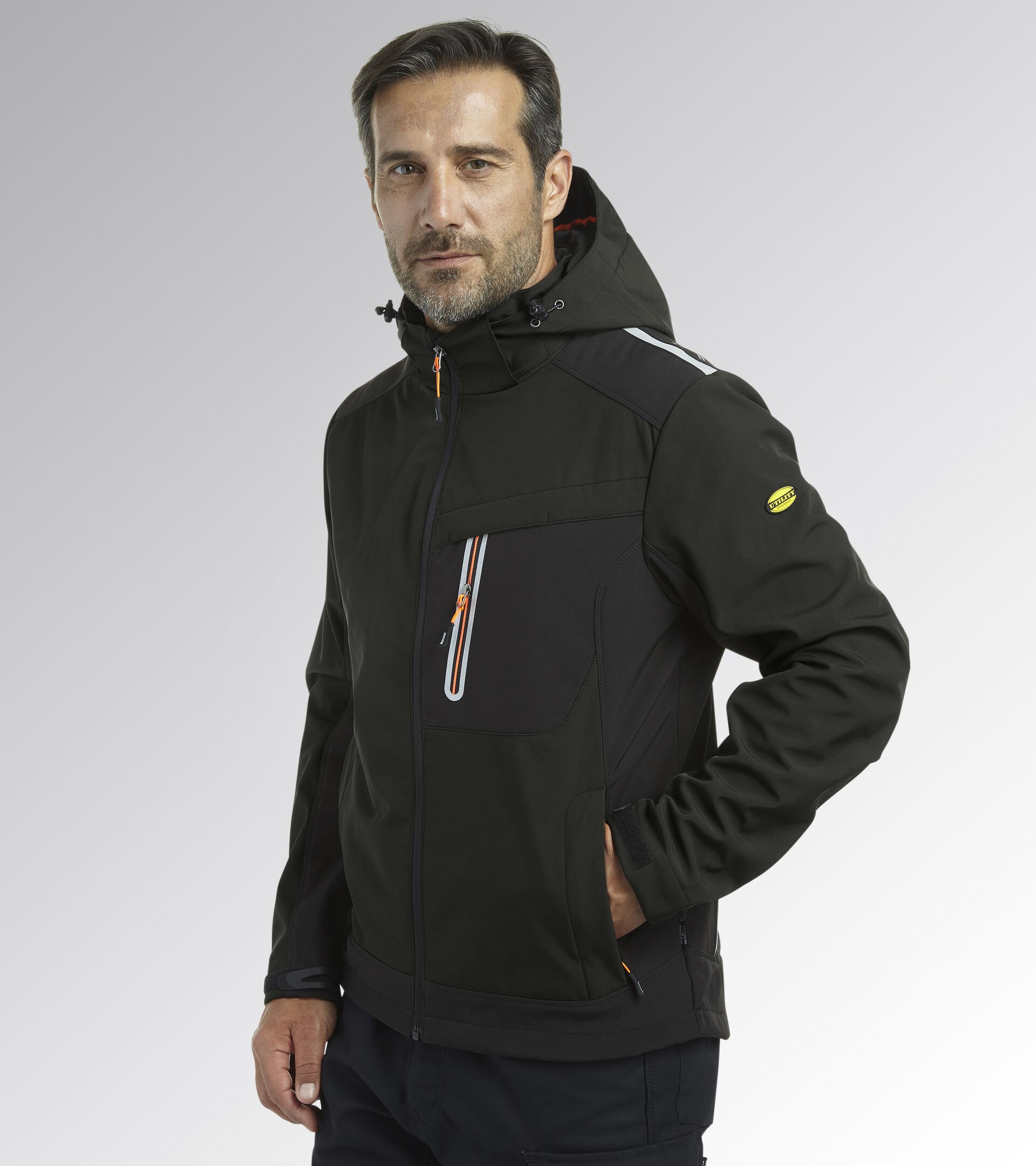 Chaqueta de trabajo SOFTSHELL CARBON TECH GRIS ASFALTO - Utility