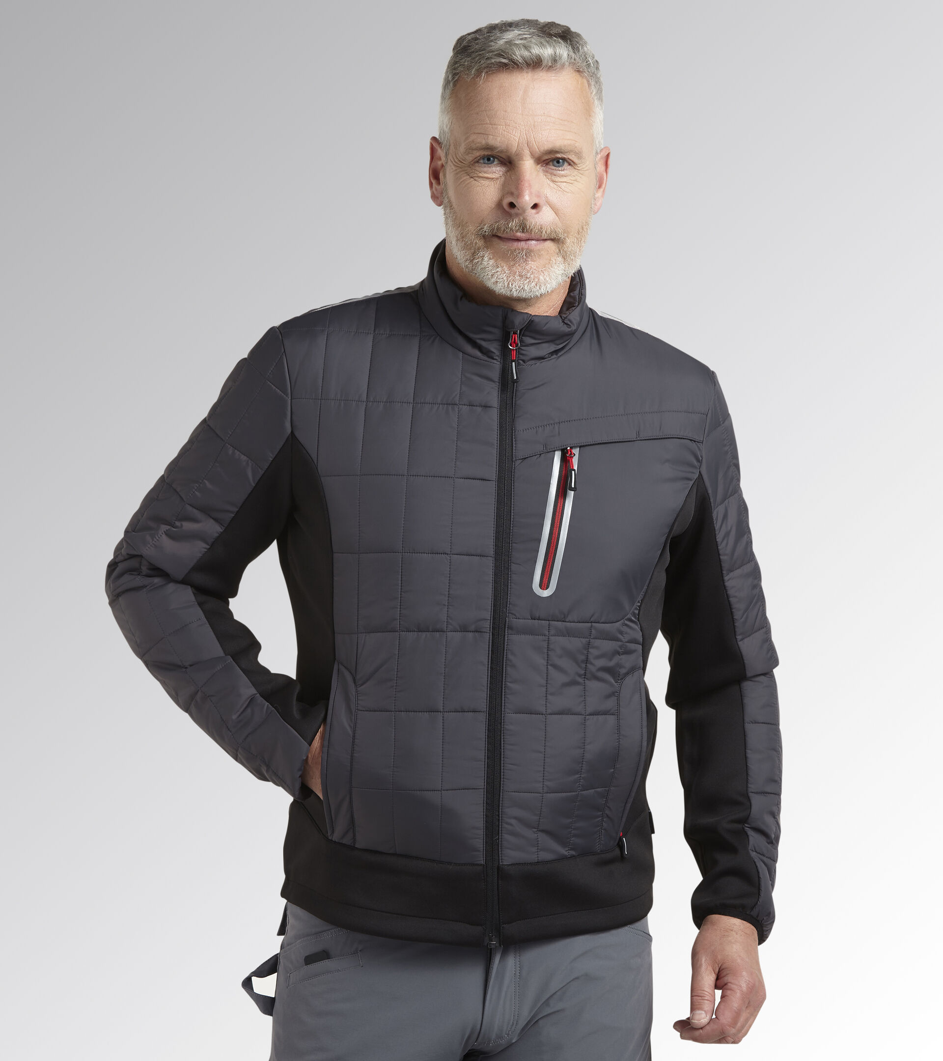 Chaqueta de trabajo LIGHT PADDED JACKET TECH GRIS ASFALTO - Utility