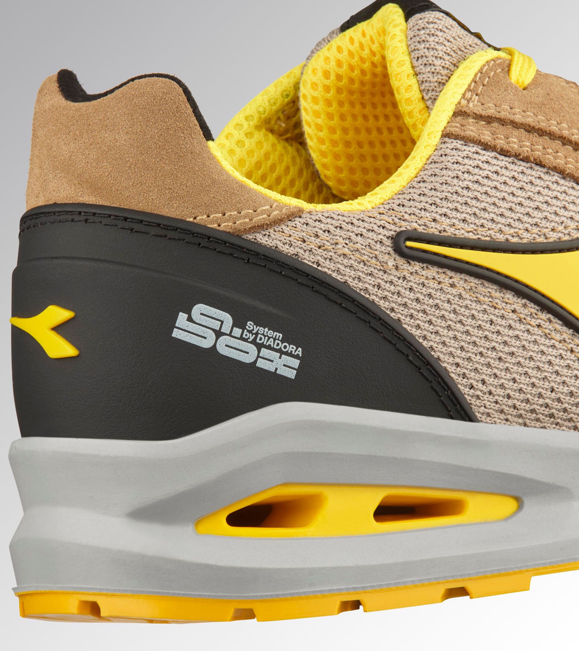 Calzado bajo de seguridad S1PS RUN A.BOX LOW S1PS FO SR ESD MARRON TOBACO/ROCA DE LUNA - Utility