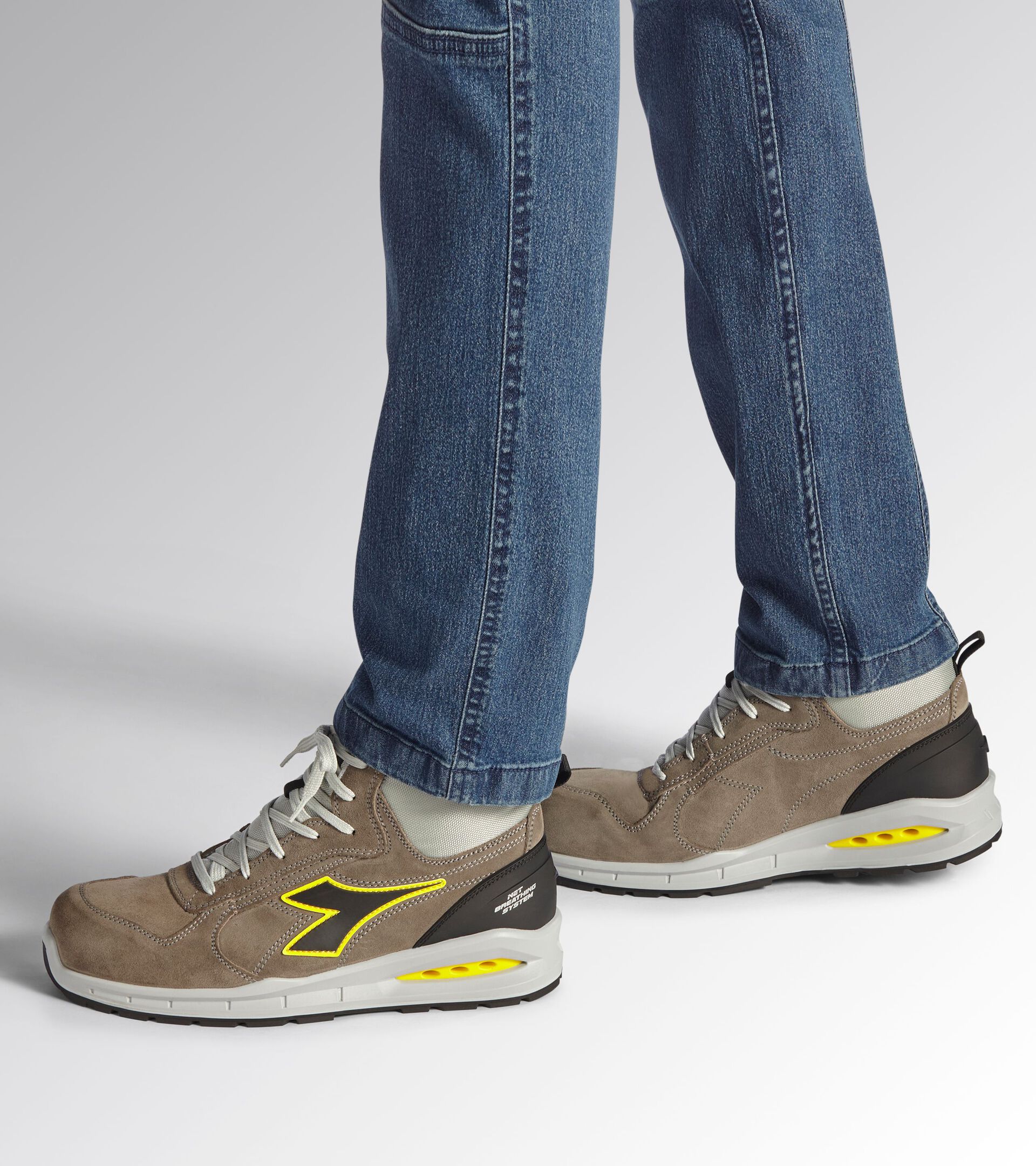 High safety shoe RUN NET AIRBOX MID S3S FO SR WIND GRAY/WIND GRAY - Utility