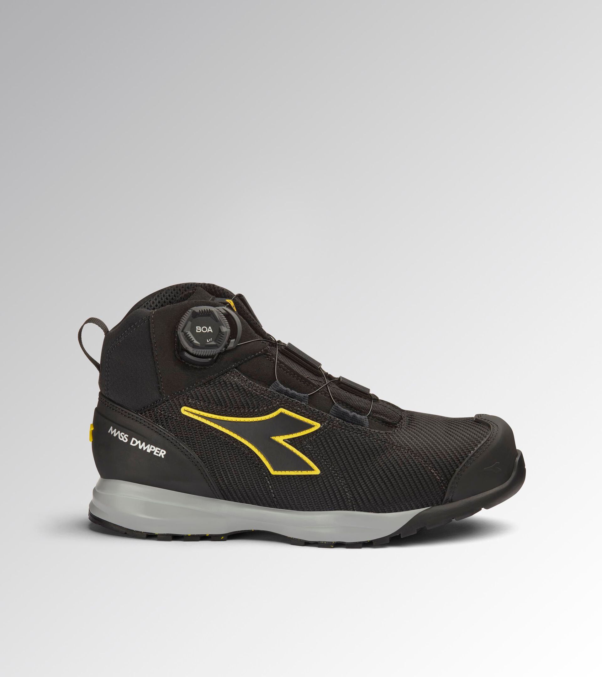 Mid-top safety shoe with BOA&reg; Fit System GLOVE MDS BOA MID S3S FO HRO SR SC ESD BLACK/BLACK - Utility