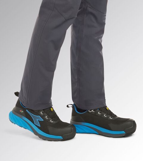 Low safety shoe VORTEX DA2 LOW S3S SC SR HRO ESD BLACK/IMPERIAL BLUE - Utility