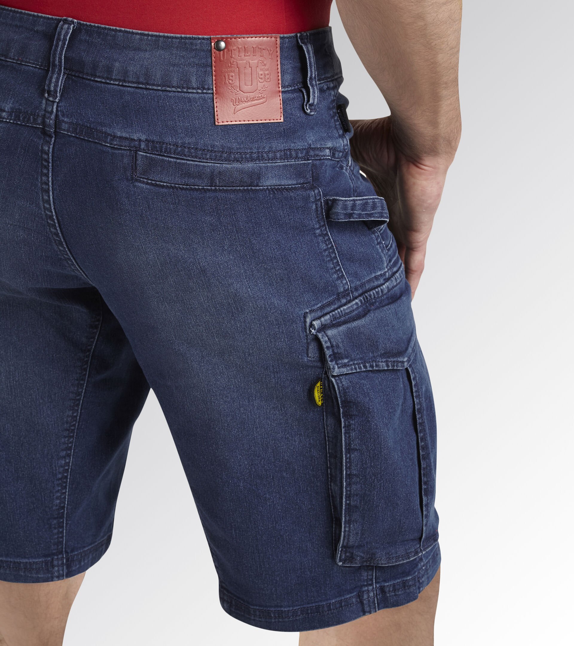 Arbeits-Bermuda-Shorts BERMUDA STONE CARGO LIGHT MAJOLIKA BLAU/ECHT KRICKENTE - Utility