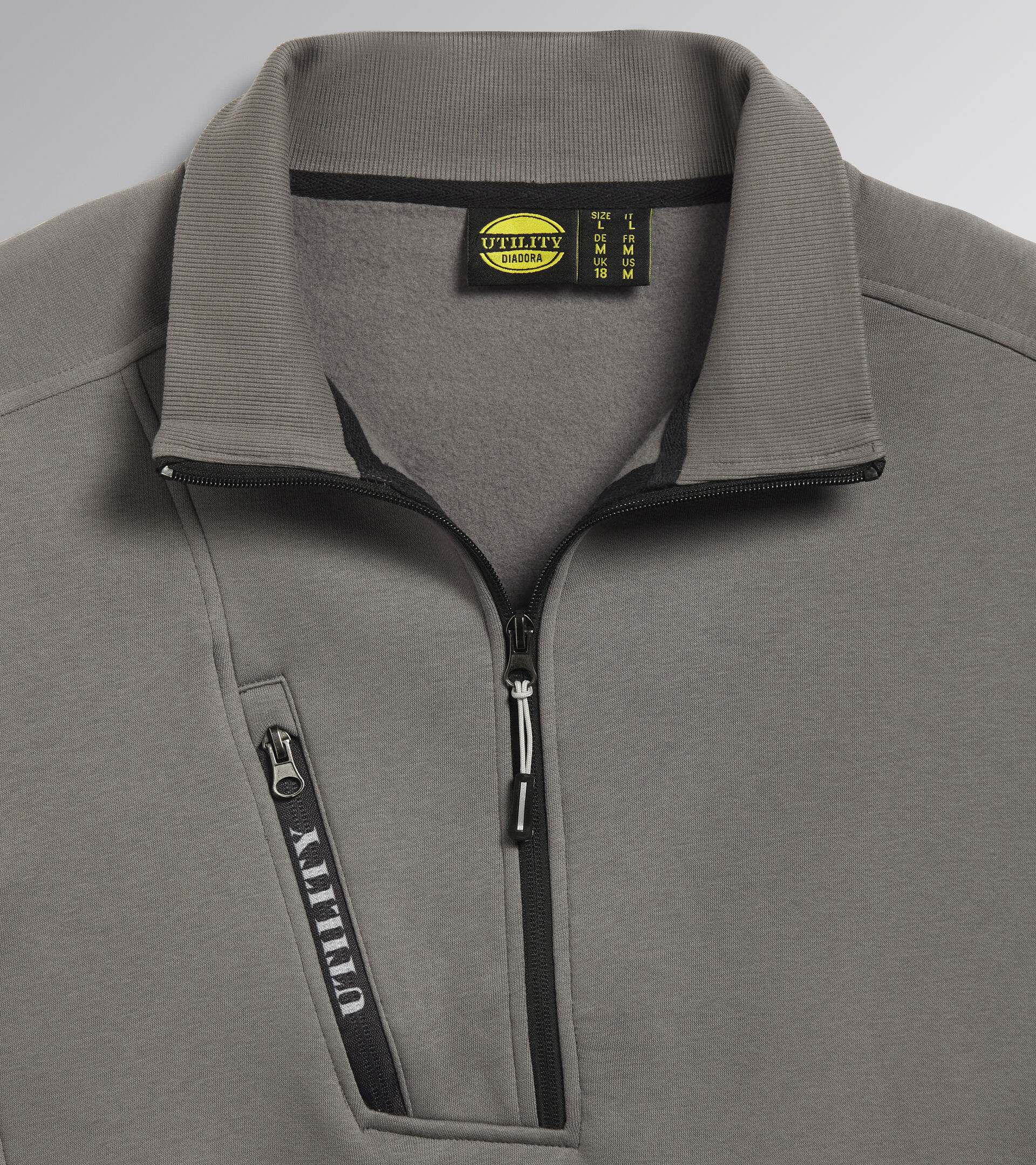 Work track jacket SWEATSHIRT HZ LITEWORK STEEL GRAY - Utility