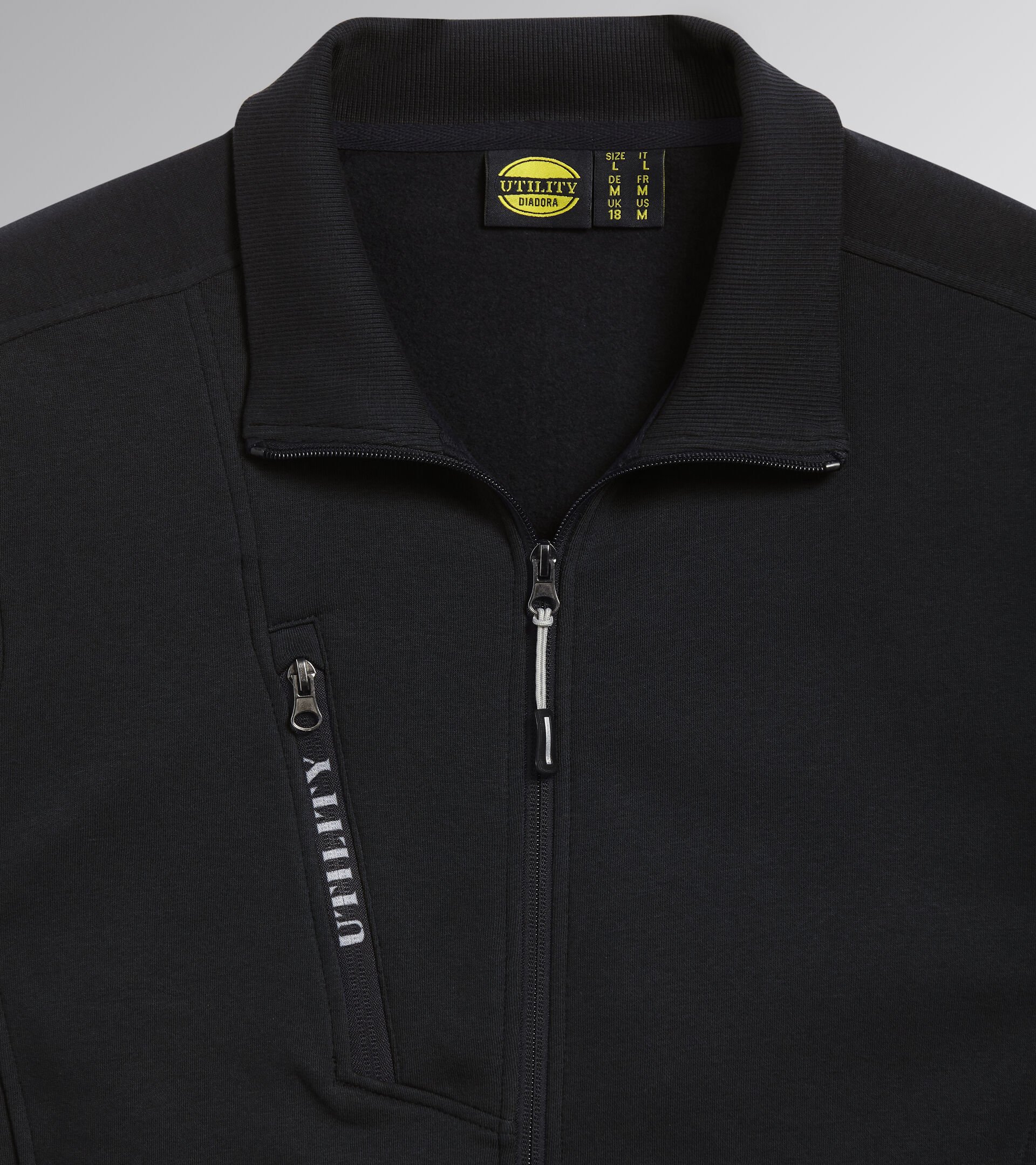 Work track jacket SWEATSHIRT FZ LITEWORK BLACK - Utility