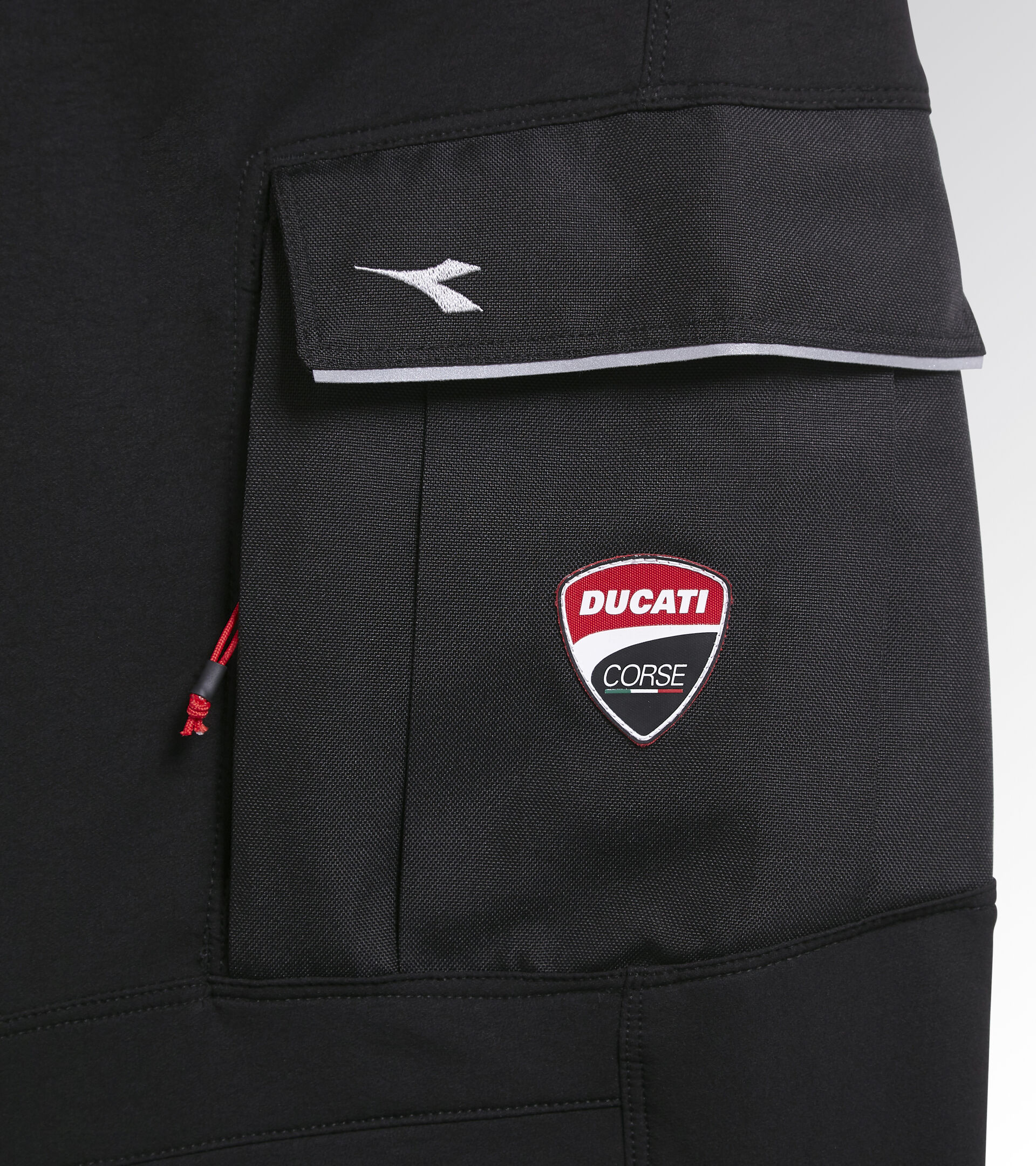 Work trousers - Diadora Utility x Ducati Corse PANT PERFORMANCE DUCATI BLACK - Utility