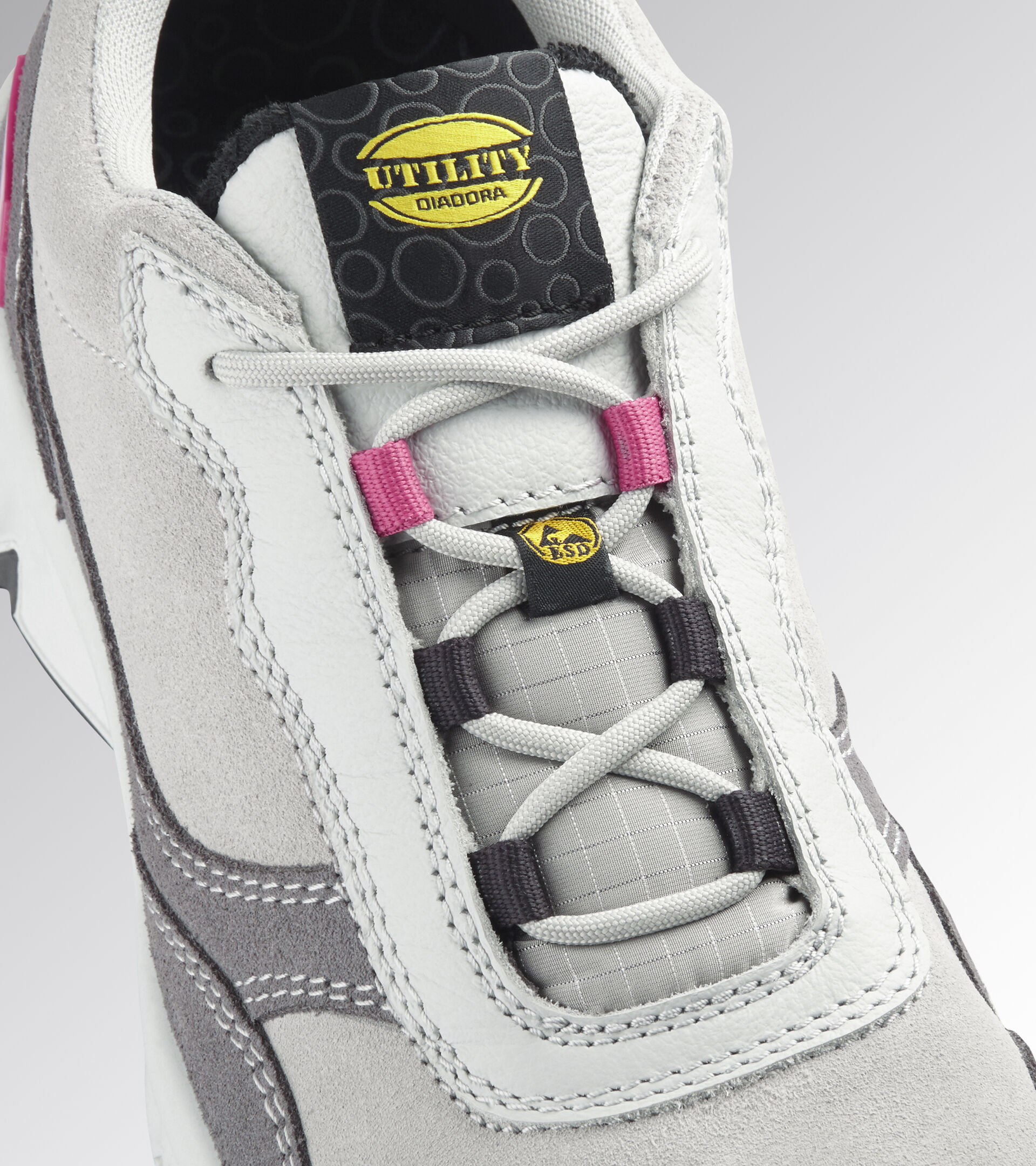Calzado de seguridad bajo - Mujer ATHENA LOW S3L FO SR ESD GRIS VIOLETA/ROJO FRAMBEUSA - Utility