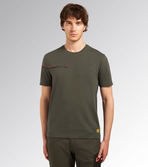 Short-sleeved work T-shirt T-SHIRT GRAPHIC GREEN DEEP DEPTHS - Utility