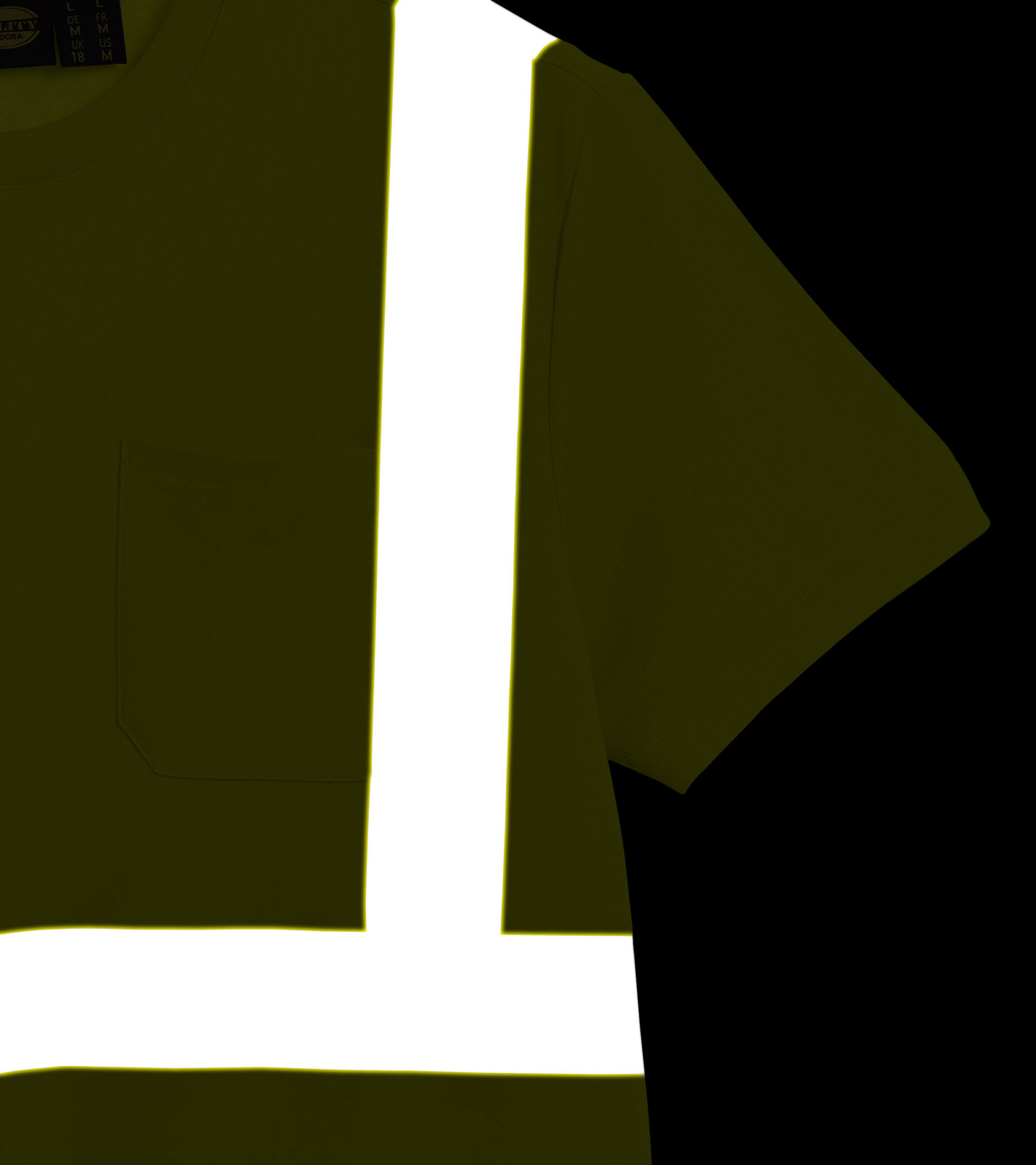T-SHIRT HV ISO 20471, FLUORESCENT YELLOW ISO20471, hi-res