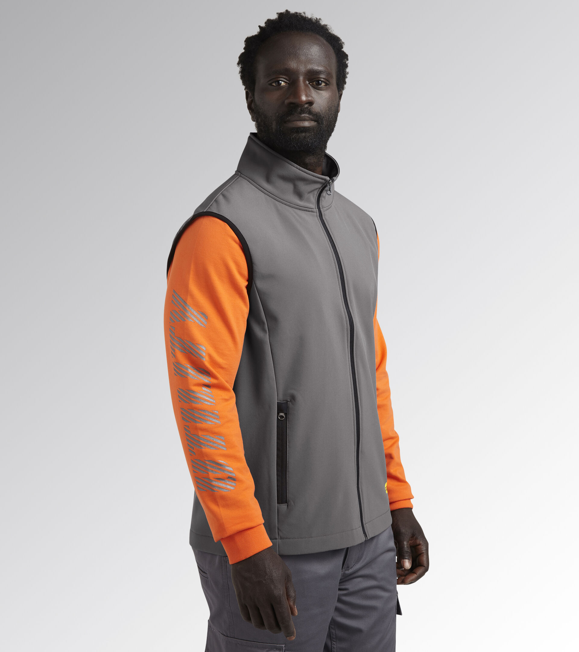 Gilet de travail SHELL VEST LEVEL GRIS ACIER - Utility