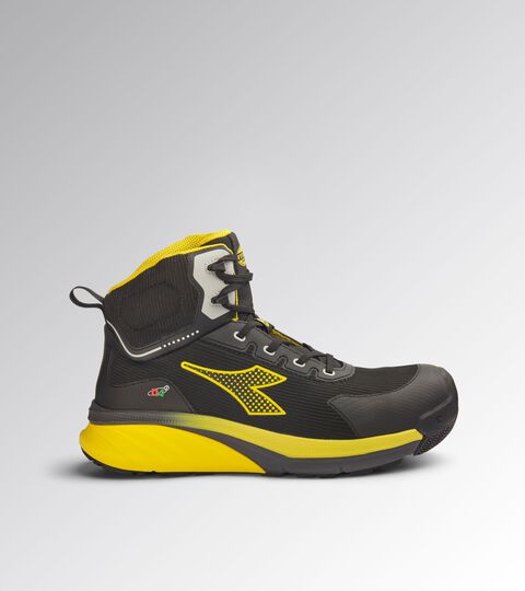 Mid-cut S3S safety shoes VORTEX DA2 MID S3S SC SR HRO ESD BLACK /YELLOW CROMS - Utility