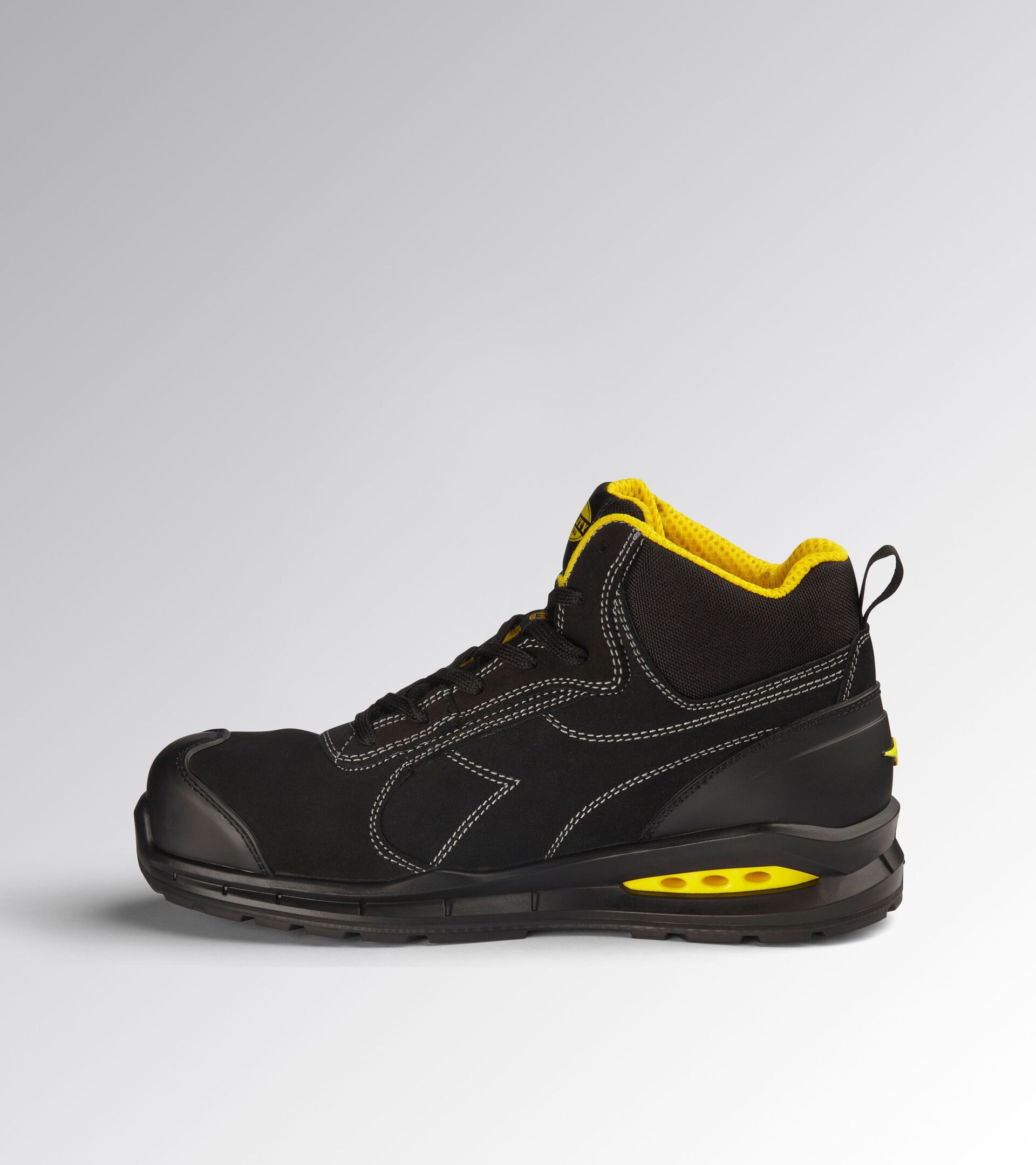 High safety shoe RUN NET AIRBOX MASTER MID S3S FO SR SC ESD BLACK/BLACK - Utility
