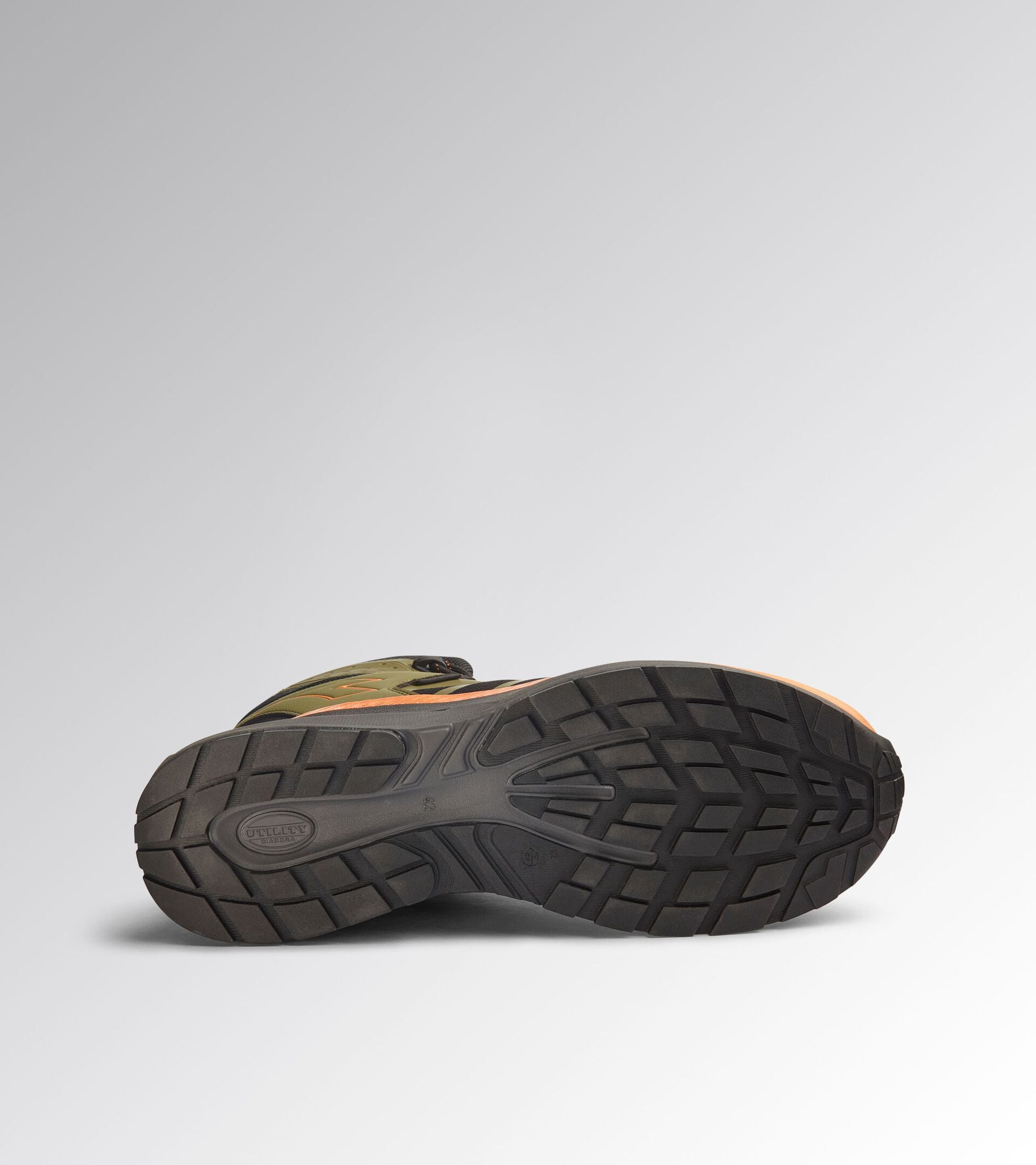 Water-repellent mid-top work shoes FREEDOM MID O6 BLACK/GREEN OLIVE - Utility