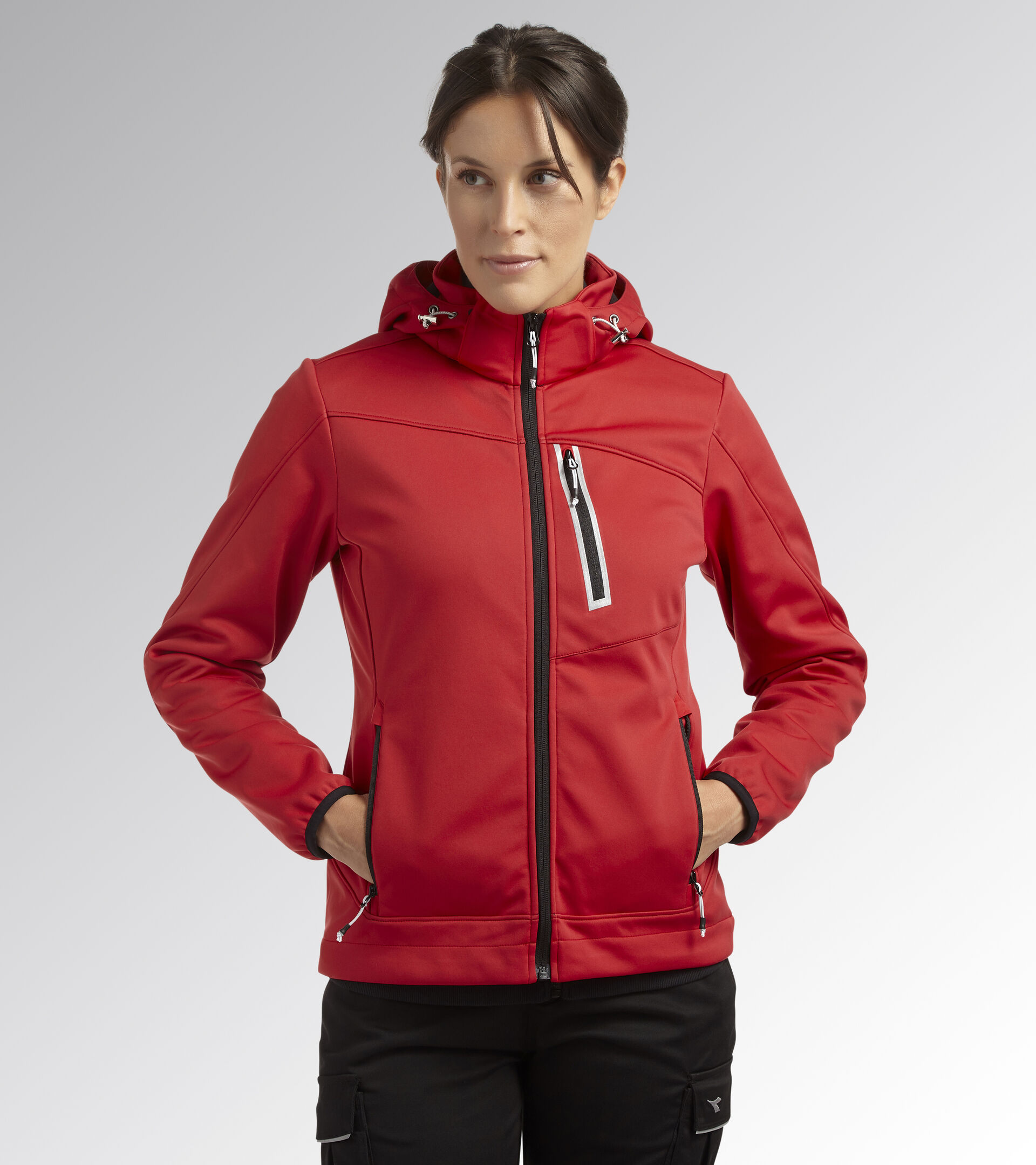 Work jacket SOFTSHELL ATHENA CHINESE RED/BLACK - Utility