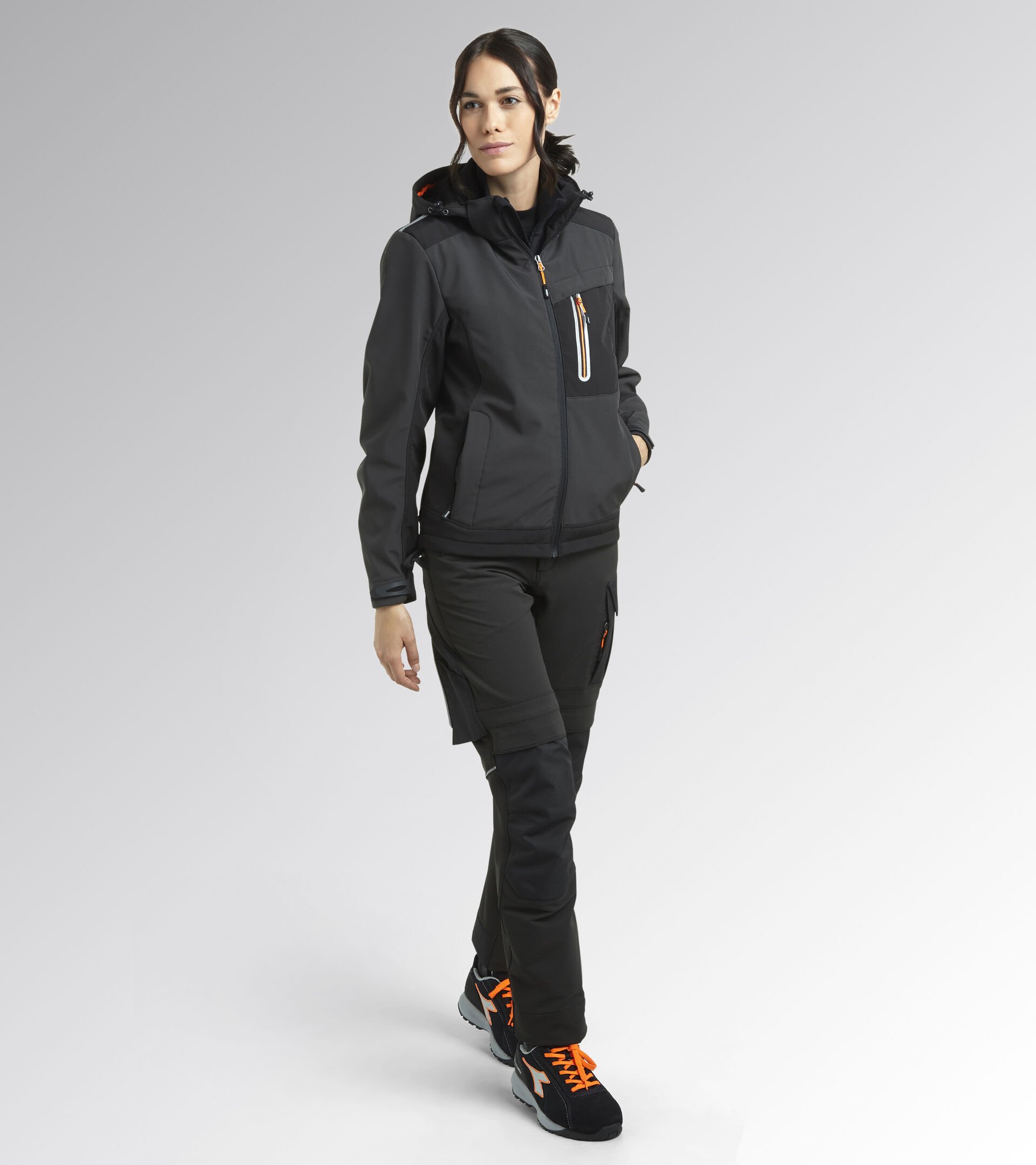 Arbeitsjacke SOFTSHELL CARBON TECH ASPHALT - Utility