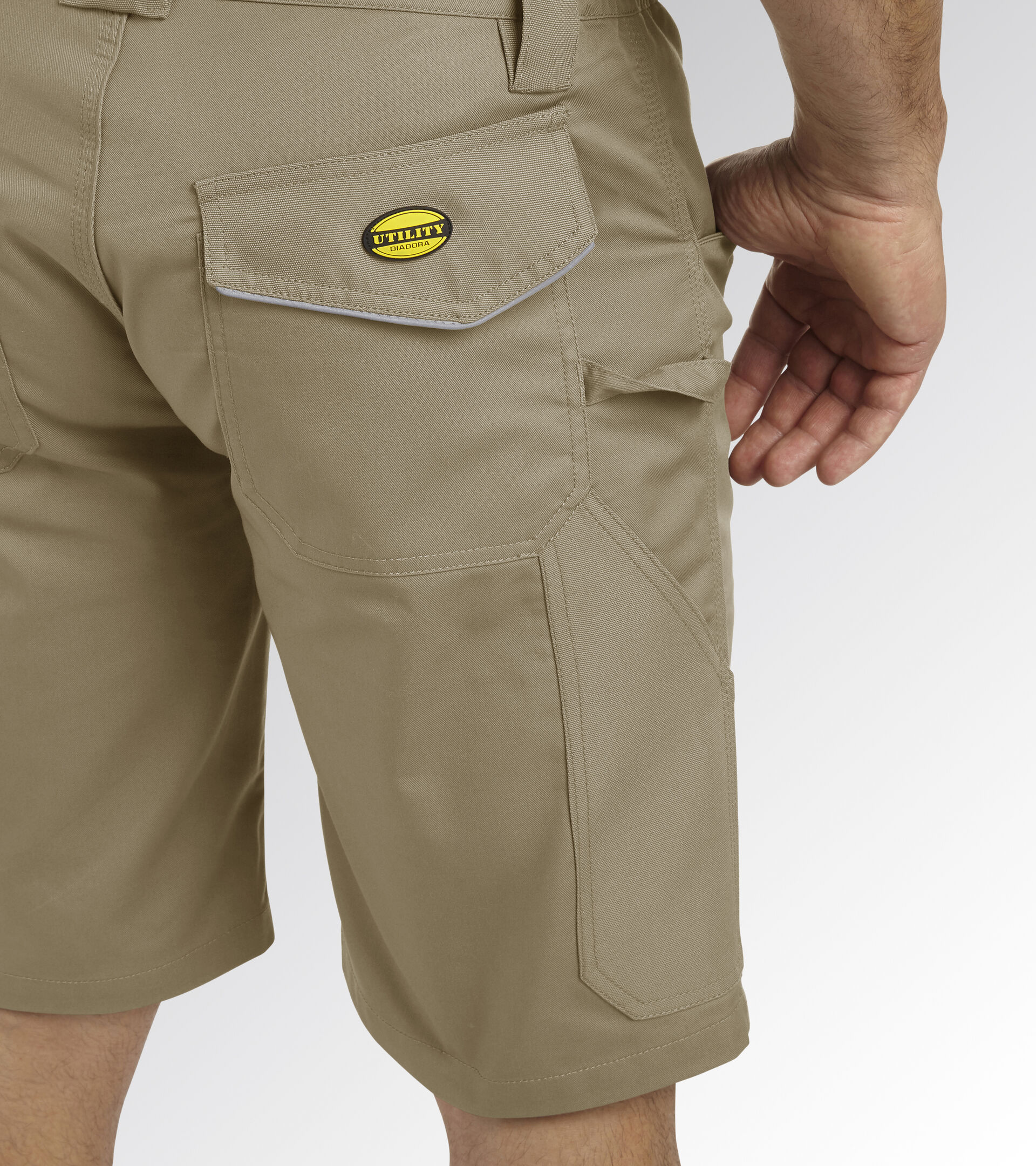 Bermuda work shorts BERMUDA POLY BEIGE NATURAL - Utility