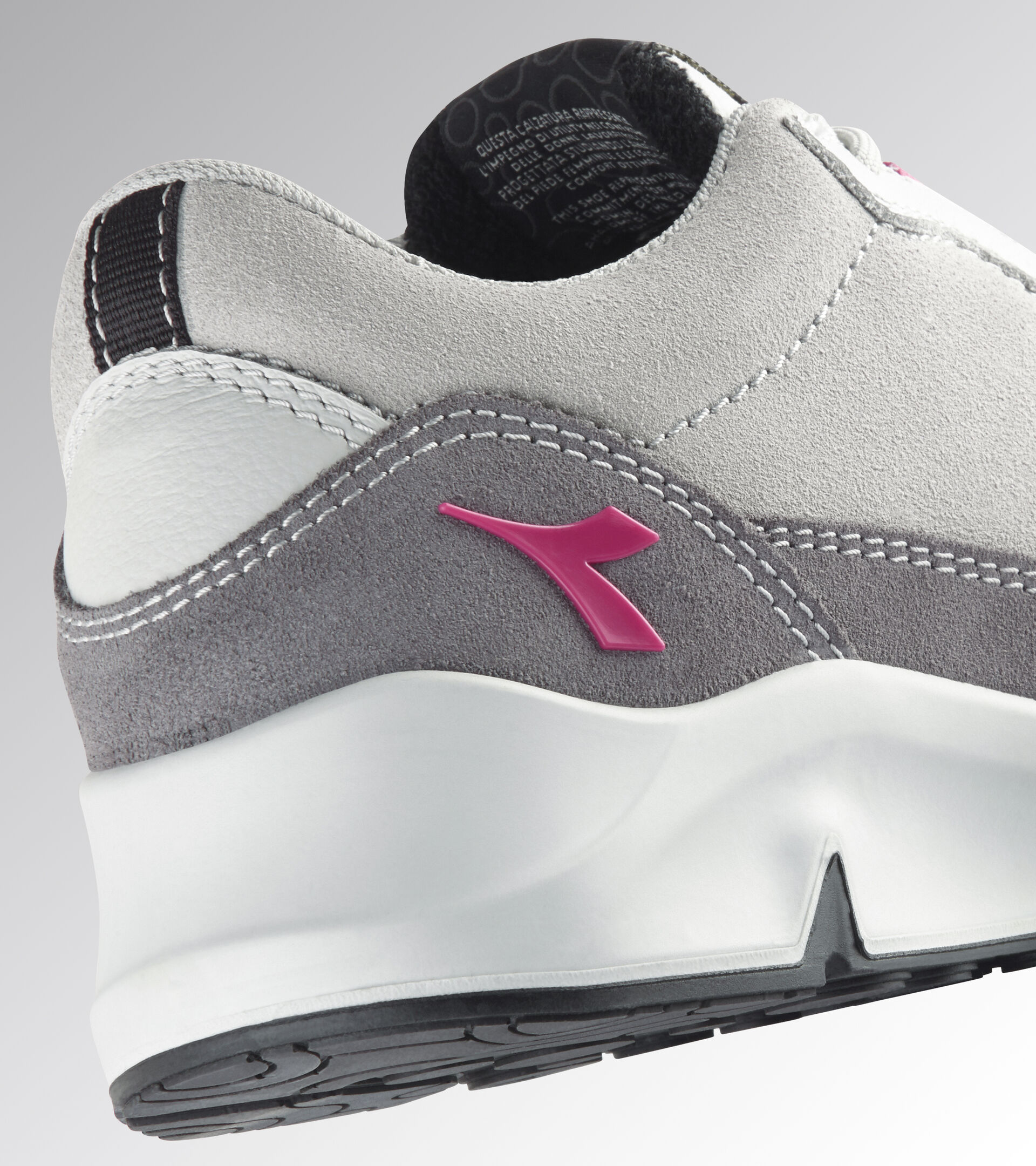 Low-cut safety shoes - Women ATHENA LOW S3L FO SR ESD GRAY VIOLET/RASPBERRY - Utility