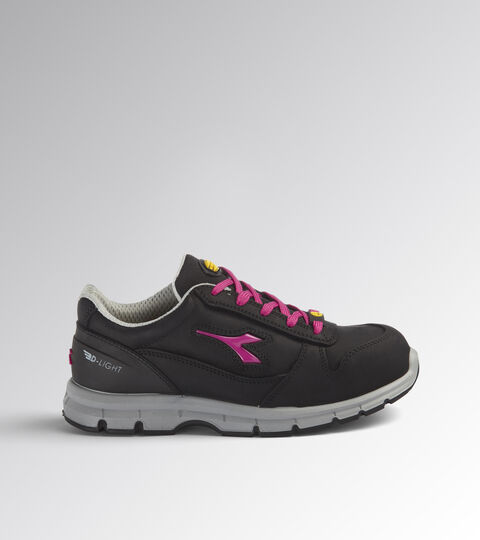 Low safety shoe RUN LOW S3 SRC ESD BLACK/FUCSIA RED - Utility
