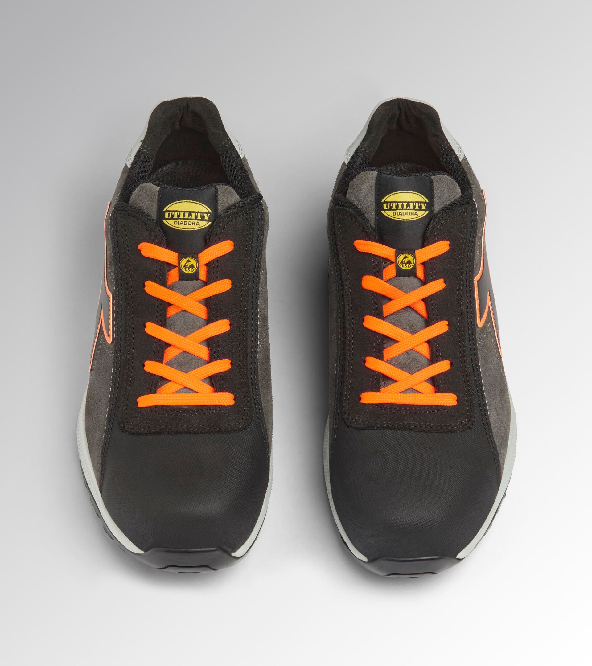Chaussures de s&eacute;curit&eacute; basses S3S GLOVE A.BOX LOW PRO S3S GRIS ASPHALTE/ORANGE FLUO - Utility