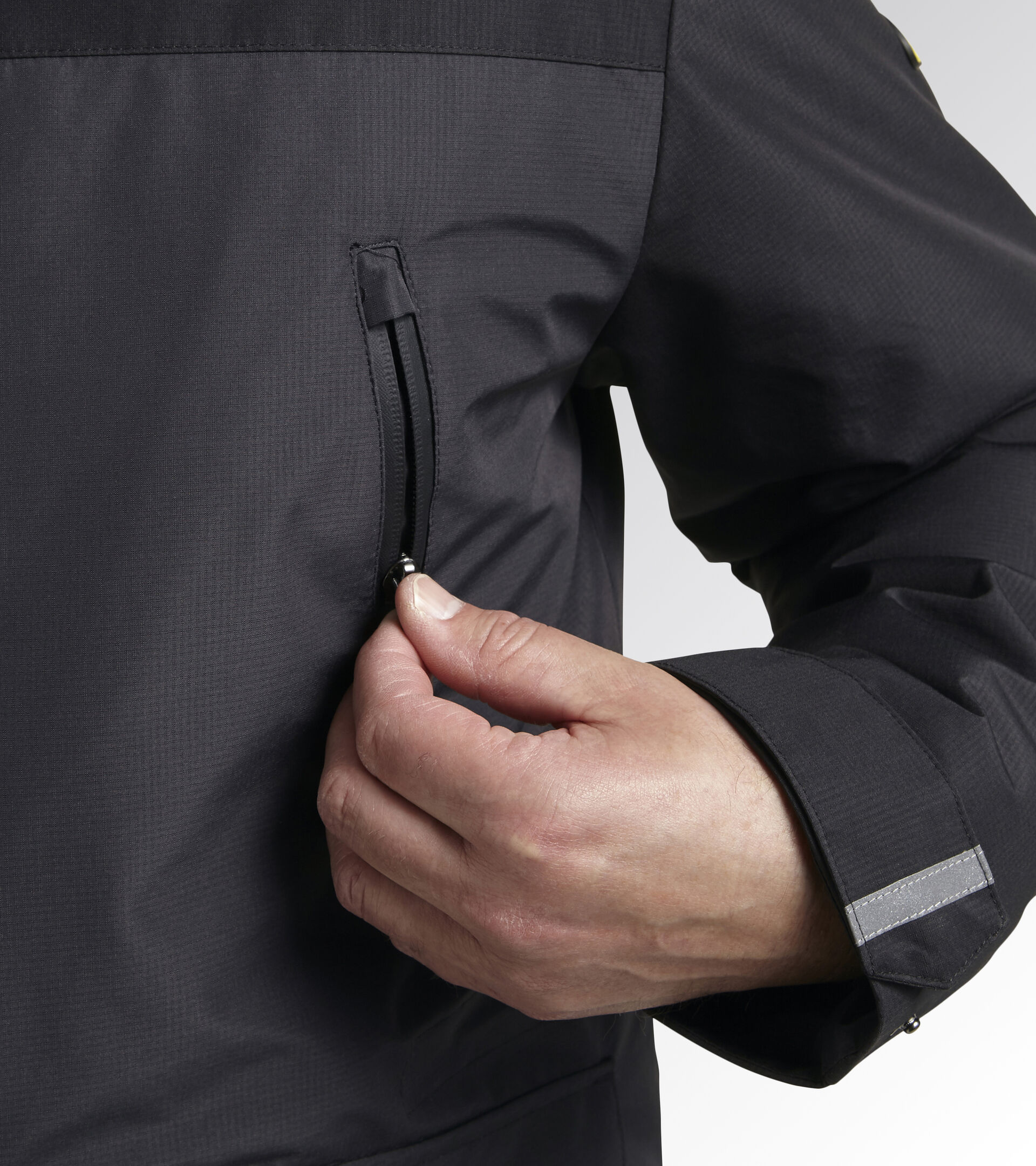 PADDED JACKET TECH, BLACK COAL, hi-res