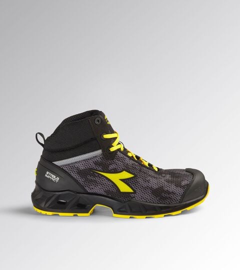 Chaussure de securité montantes SHARK STABLE IMP MID S3S FO SR SC ESD NOIR/FUNGUS - Utility