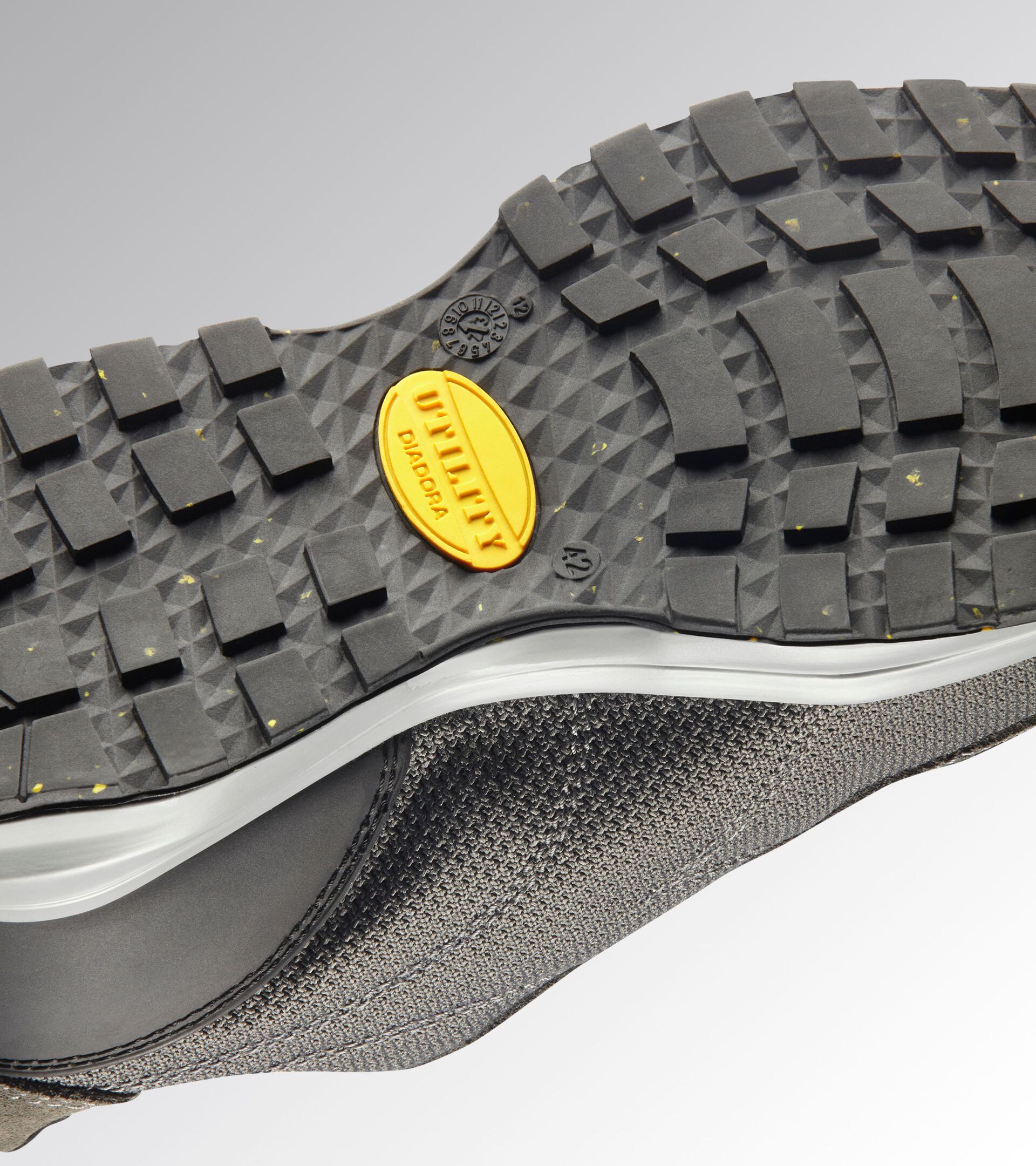 Niedriger Arbeitsschuh GLOVE MDS TEXT LOW S1PS FO HRO SR GRAU/NEONGRUEN - Utility