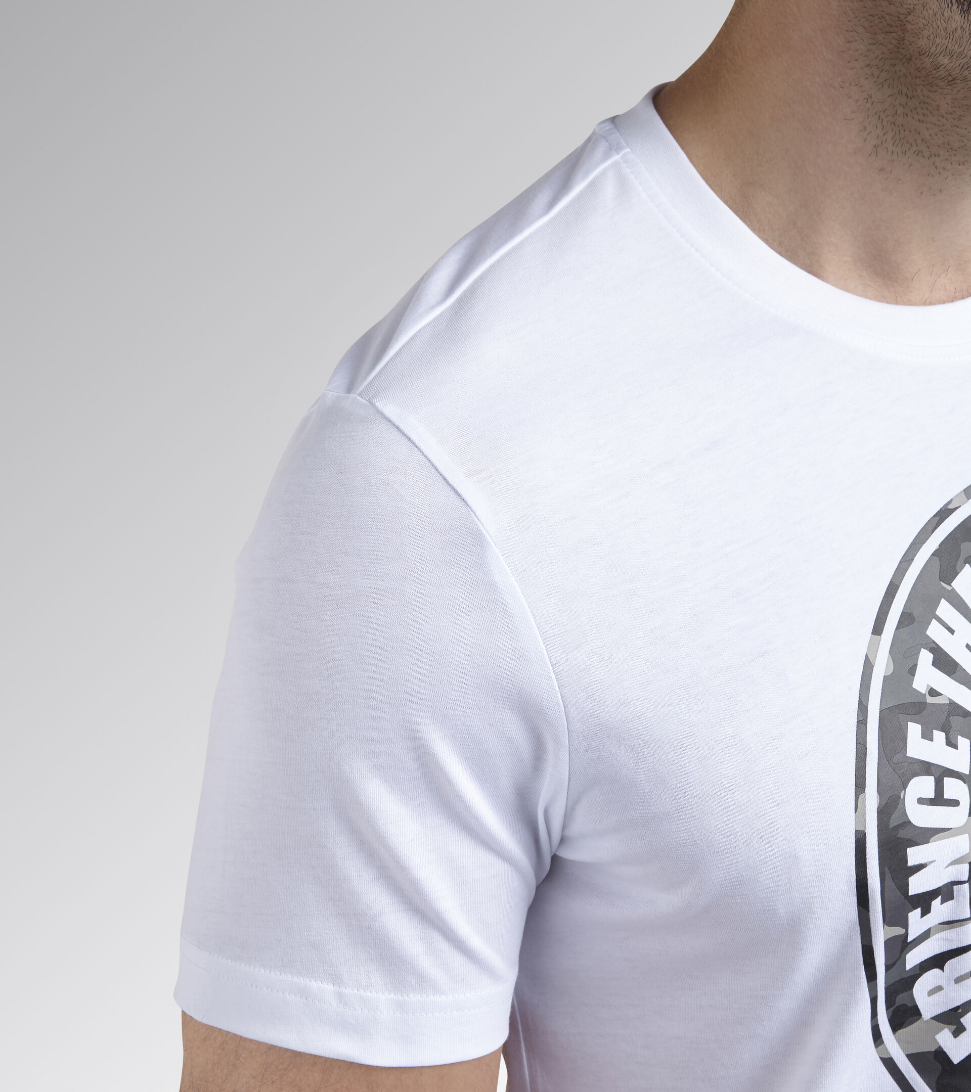T-SHIRT GRAPHIC ORGANIC, BRIGHT WHITE/SNOW WHITE, hi-res
