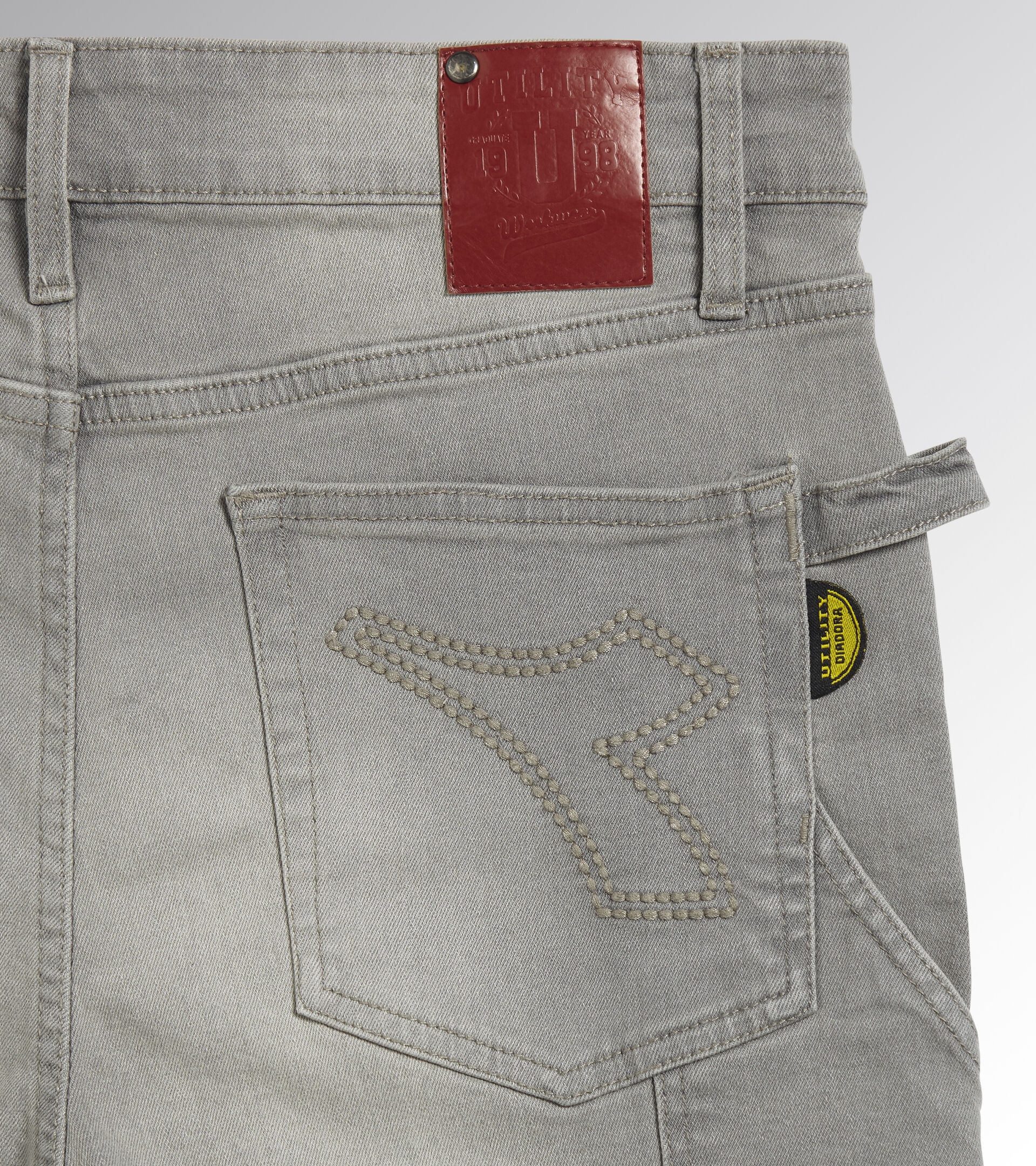 Bermuda work shorts BERMUDA STONE DENIM LIGHT GRAY - Utility