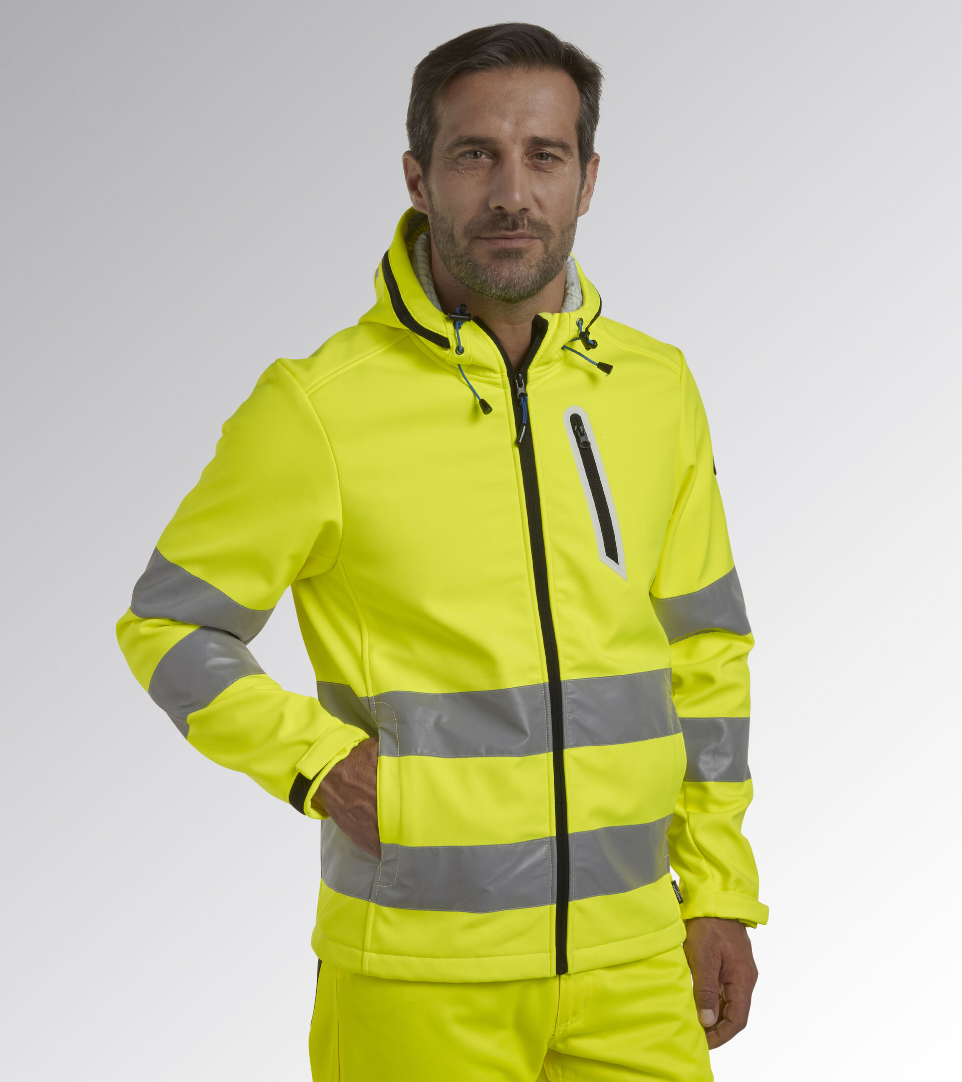 Chaqueta de trabajo SOFTSHELL HV 20471:2013 3 AMARILLO FLUORESCENTE ISO20471 - Utility