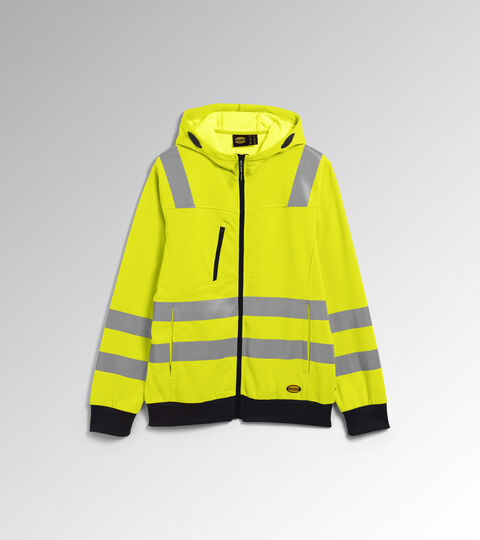 Sweat-shirt de travail HOODIE FZ HV 20471:2013 2 JAUNE FLUORESCENT ISO20471 - Utility