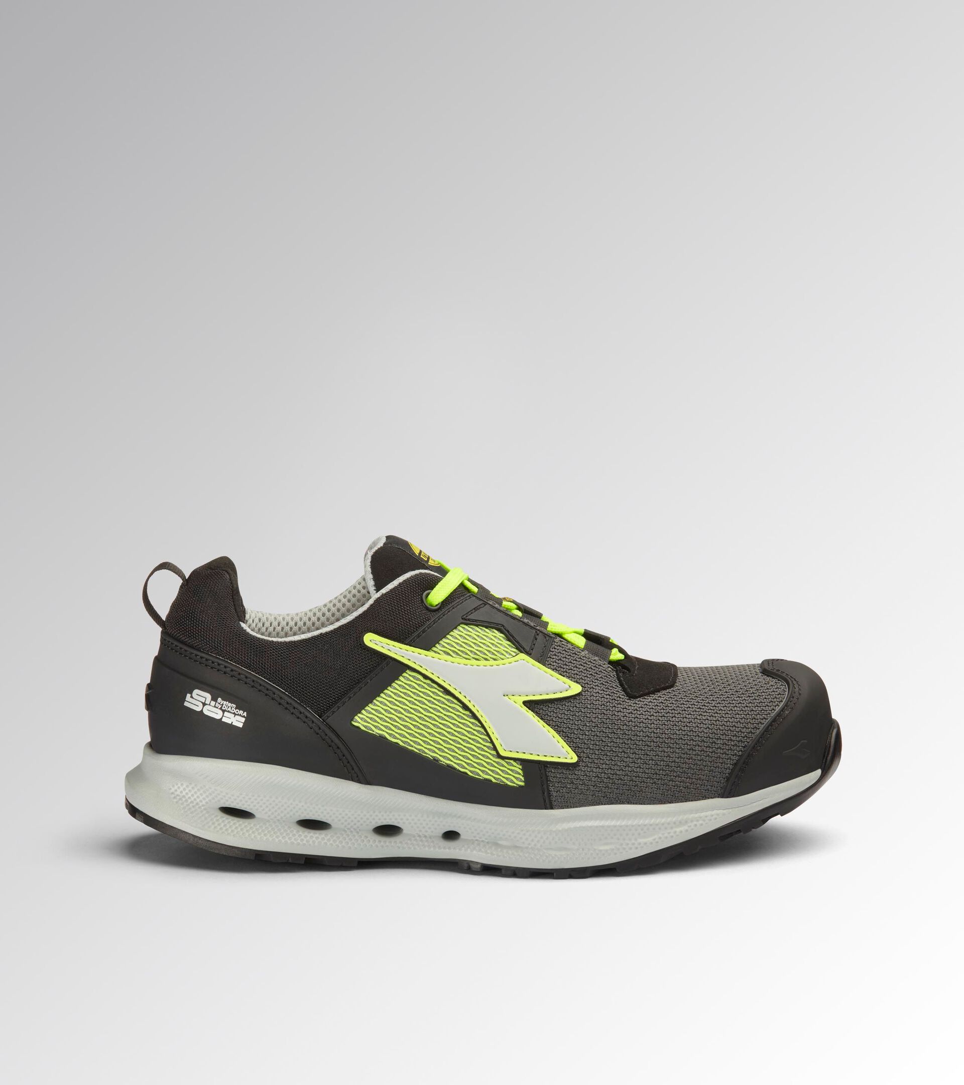 Low-top S1PS safety shoes GLOVE A.BOX LOW GHOST S1PS BLACK/YELLOW FLUO (C0871) - Utility