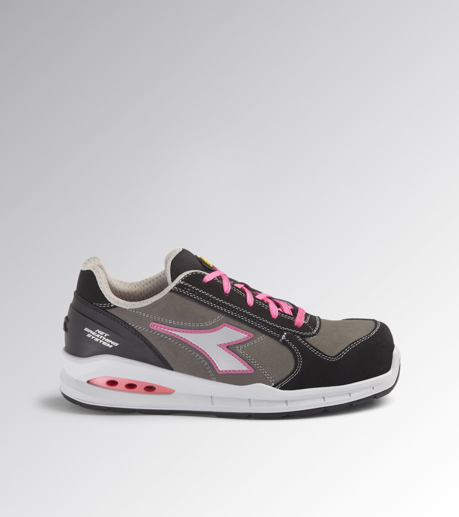 Calzado de seguridad bajo RUN NET AIRBOX LOW S3 SRC SMOKED PEARL/SILVER/SHOCKING PINK - Utility