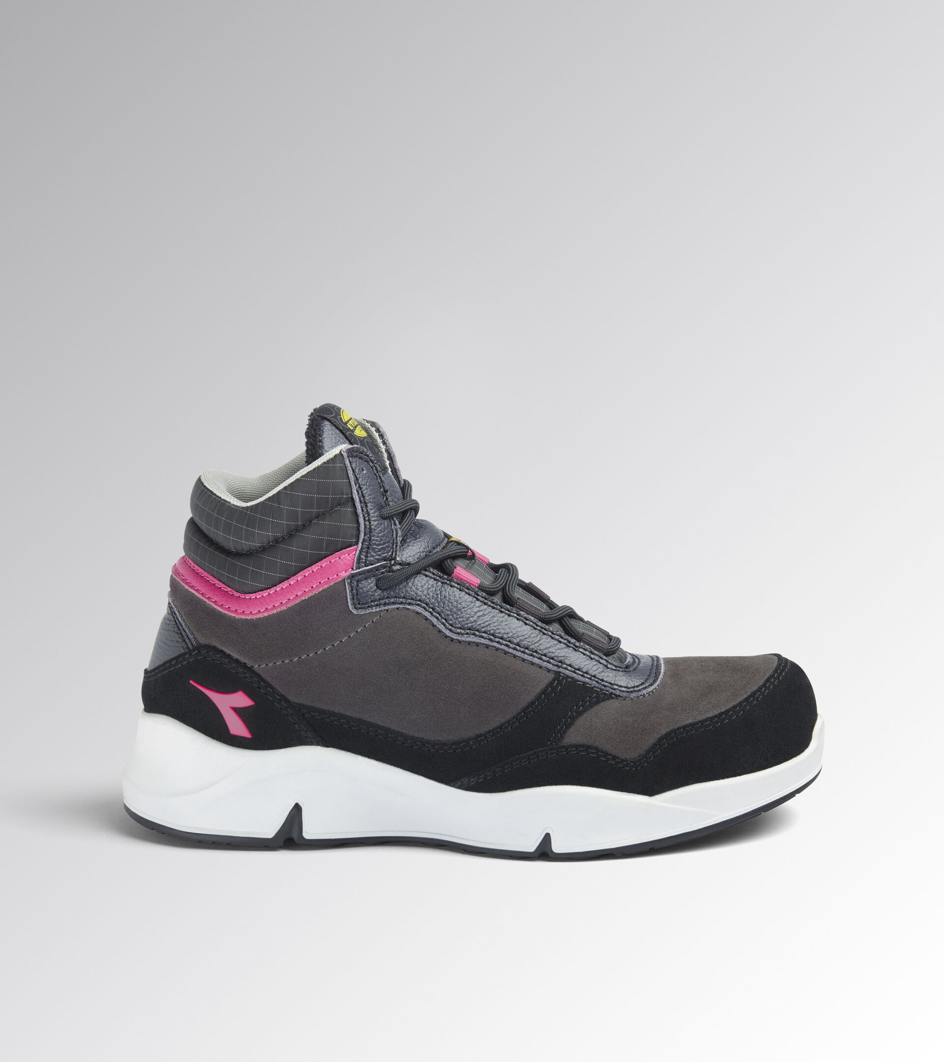 Scarpa antinfortunistica alta - Donna ATHENA MID S3L FO SR ESD NERO FUMO/POMODORO - Utility