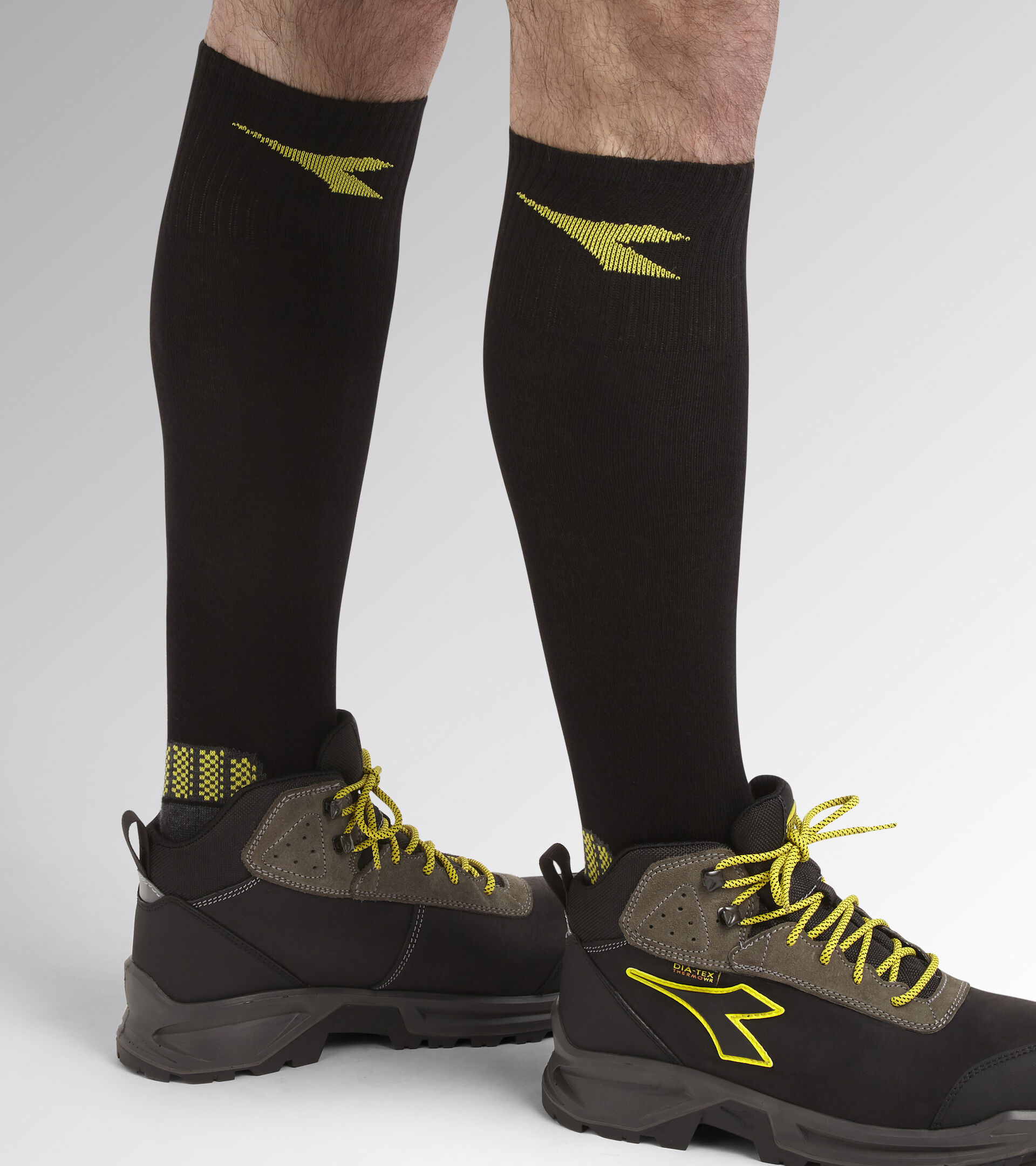 Socks for work shoes COTTON WINTER SOCKS BLACK/DARK GULL GREY - Utility