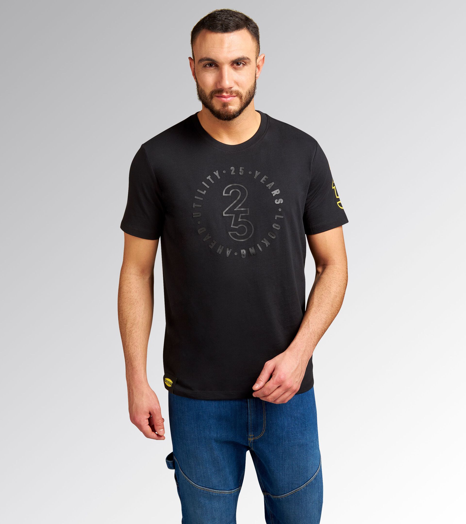 T-SHIRT VENTICINQUESIMO, BLACK, hi-res