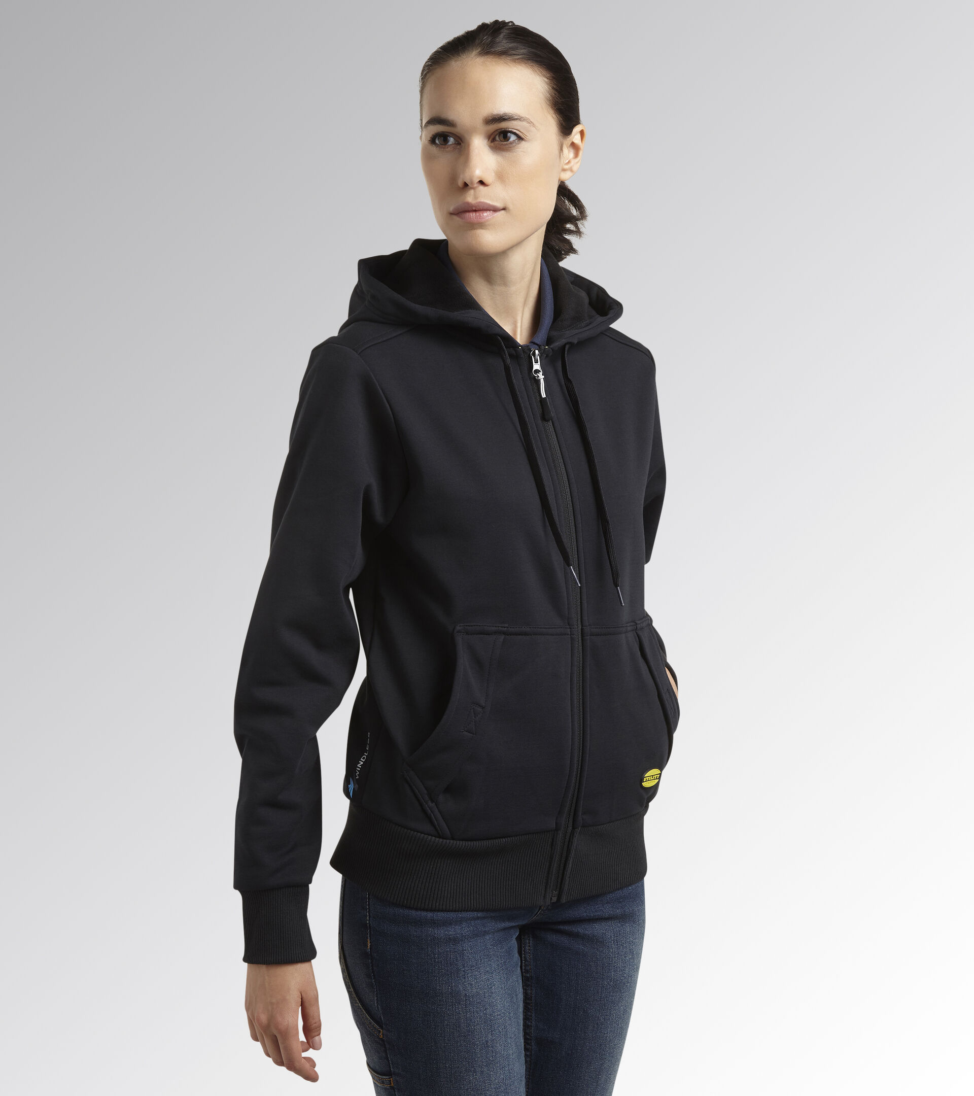 MEMBRANE HOODIE FZ, BLACK, hi-res