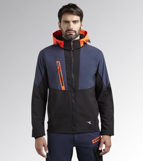 Veste de travail SOFTSHELL HYBRID NOIR/BLEU NUITS - Utility