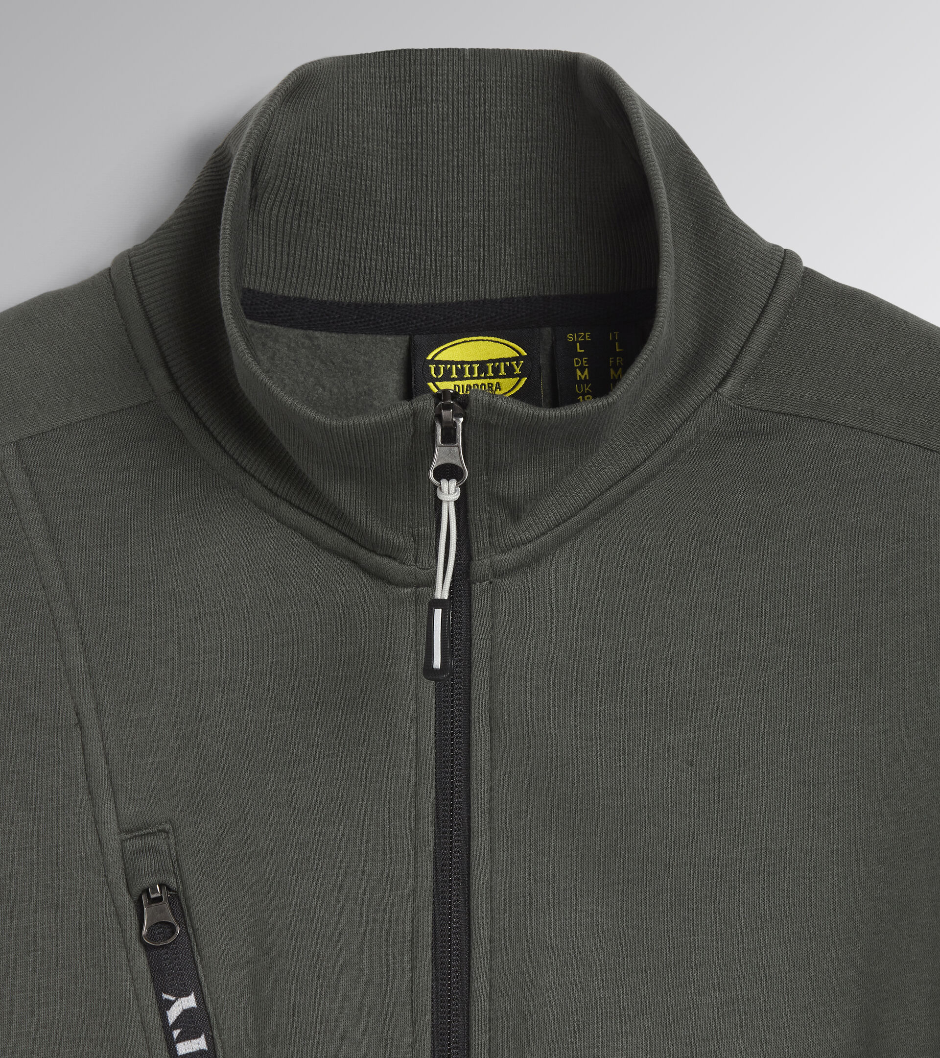 SWEATSHIRT FZ LITEWORK, GREEN THYME, hi-res