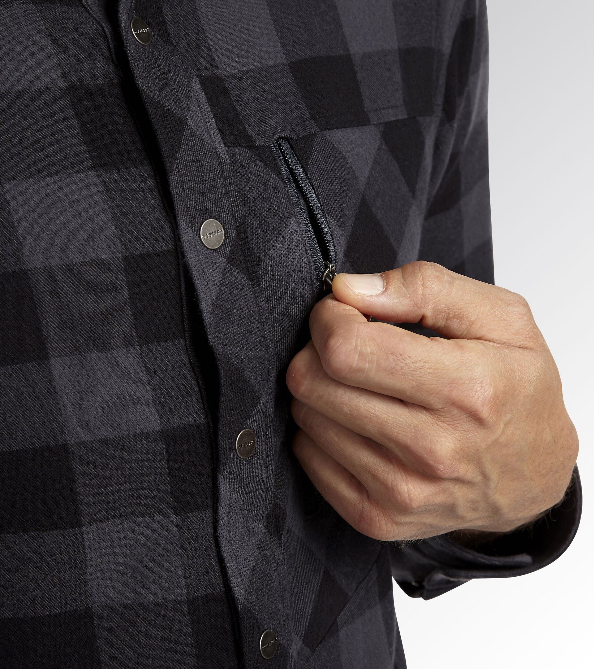 Camisa de trabajo SHIRT CHECK CORTINA NERO/ANTRACITE EBANO - Utility