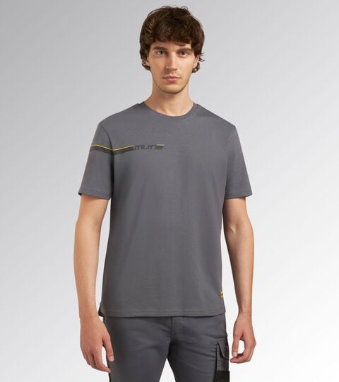 Short-sleeved work T-shirt T-SHIRT GRAPHIC STEEL GRAY - Utility
