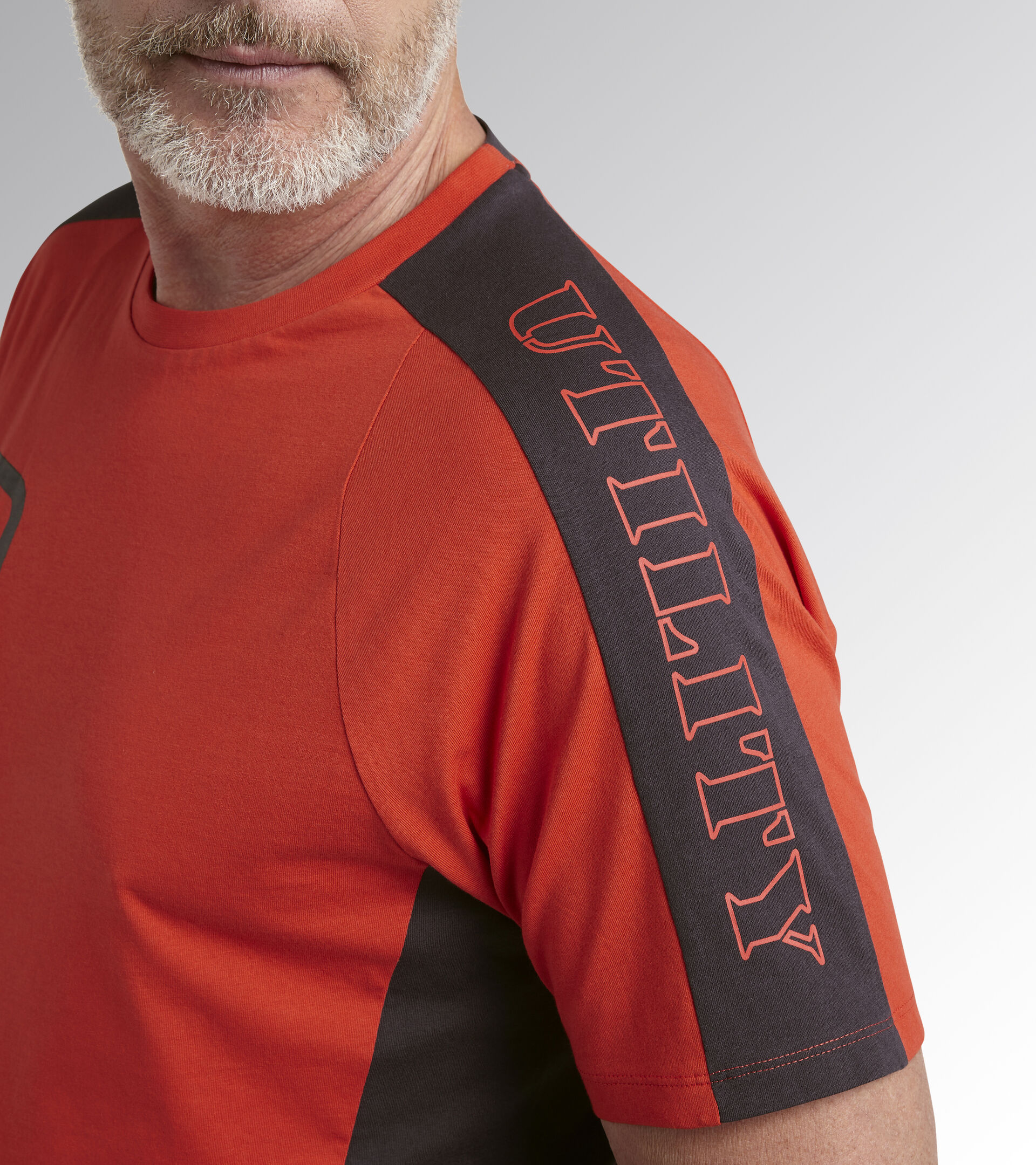 T-SHIRT CROSS ORGANIC, RED MEDLAR, hi-res