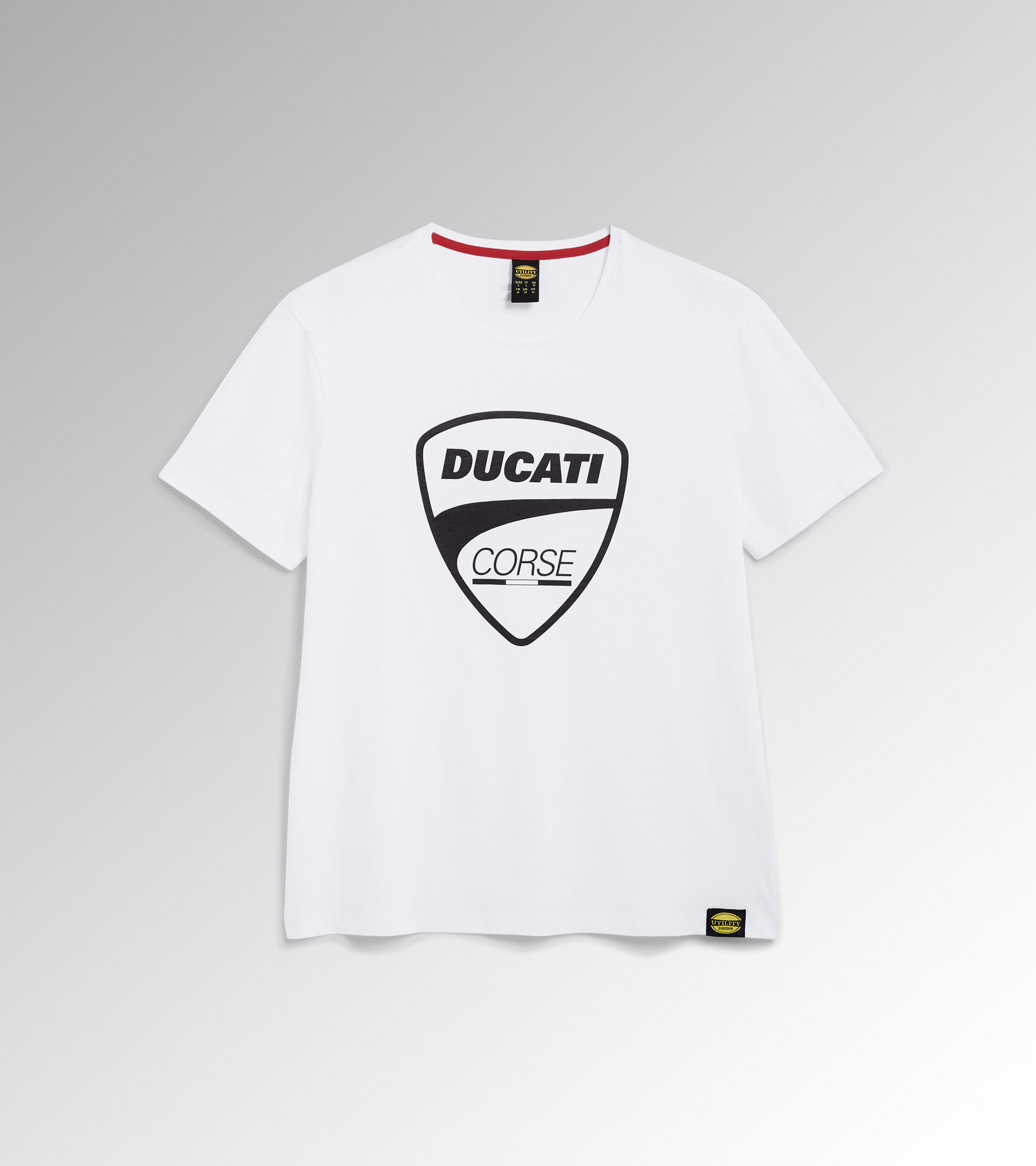 Camiseta manga corta - Diadora Utility x Ducati Corse T-SHIRT GRAPHIC DUCATI BLANCO VIVO - Utility