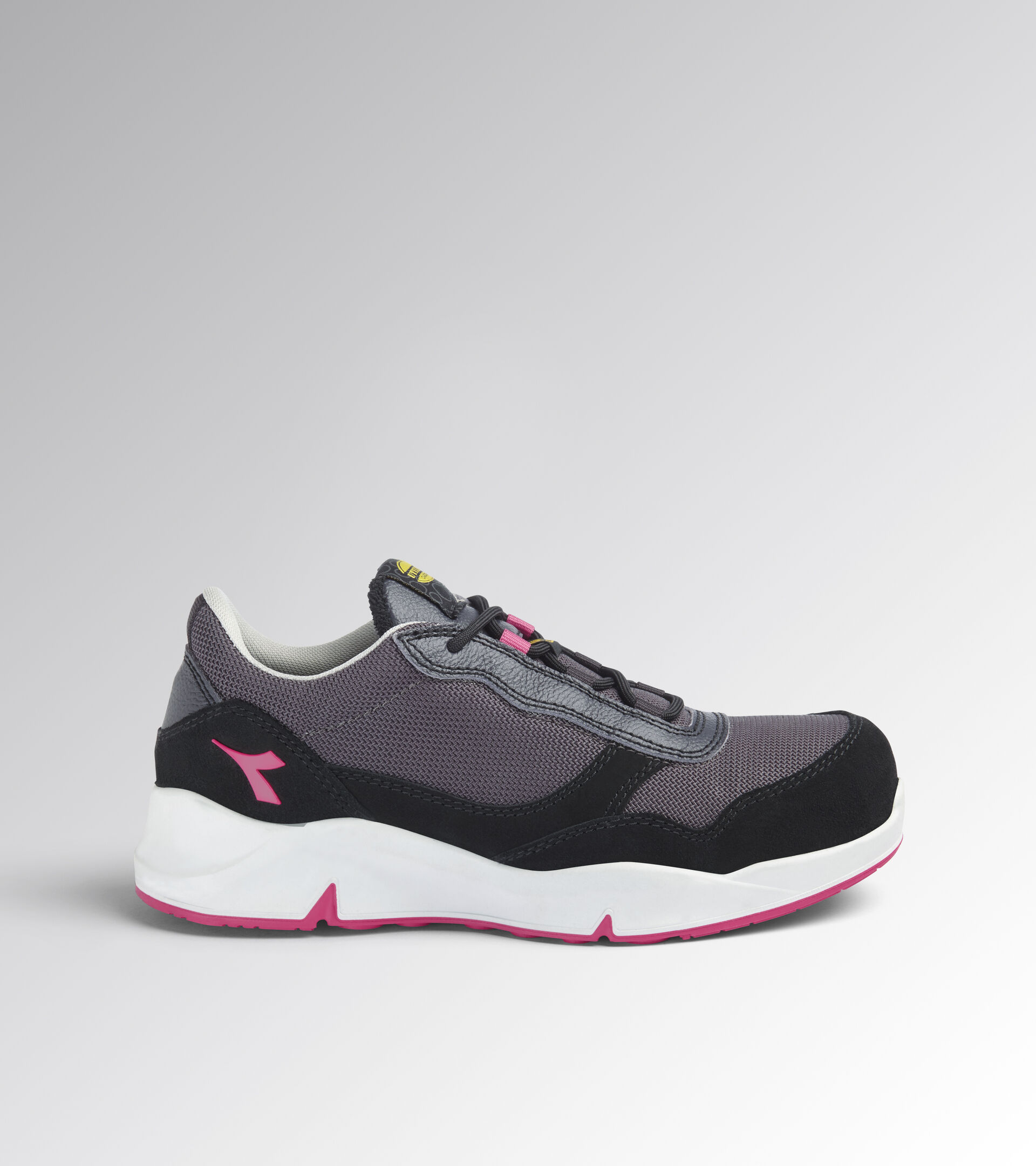 Low-cut safety shoes - Women ATHENA TEXT LOW S1PL FO SR ESD NINE IRON/RASPBERRY - Utility