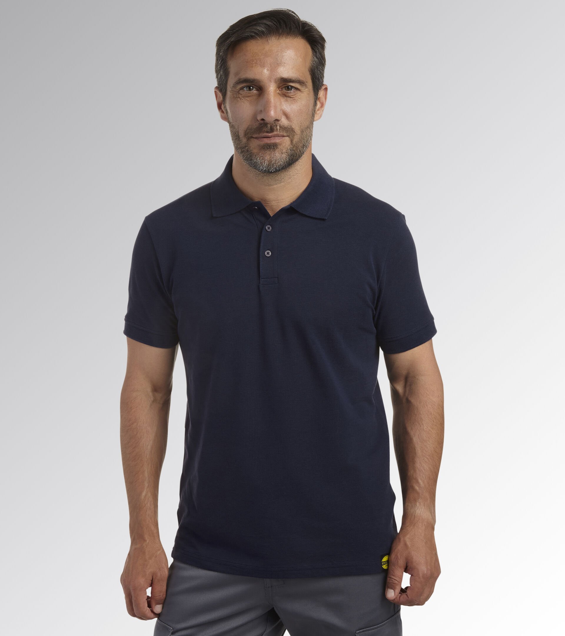 Short-sleeved work polo shirt POLO MC ATLAR ORGANIC CLASSIC NAVY - Utility