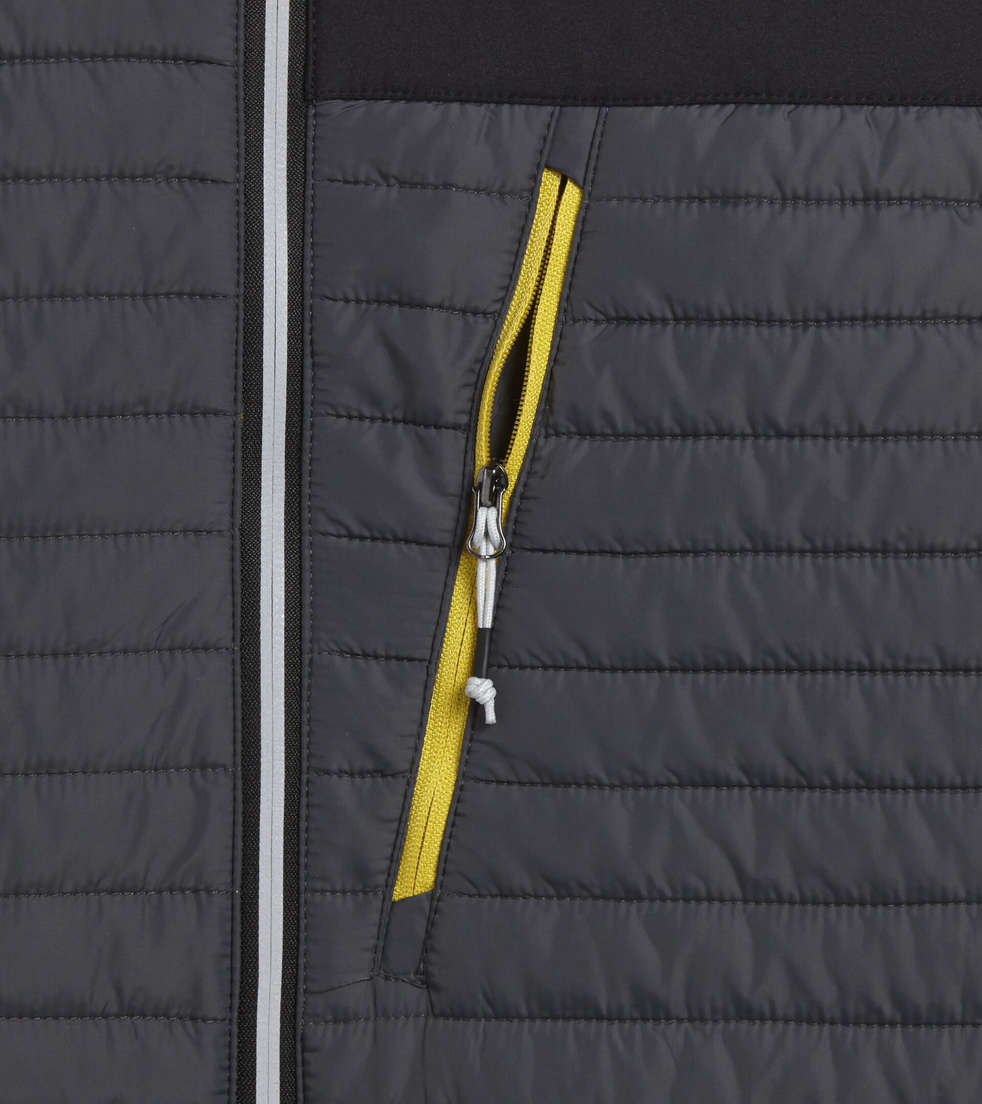 HYBRID SWEAT-JACKET COLOR BLOCK, BLK/FOREST NIGHT/YELLOW FLOWER, hi-res